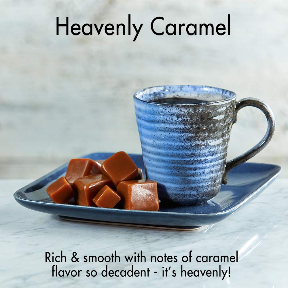 Heavenly Caramel Flavored Ground Coffee - Sweet & Buttery Medium Roast (20 oz Bag) | Door County Coffee | Perfect for Morning Brews & Afternoon Treats