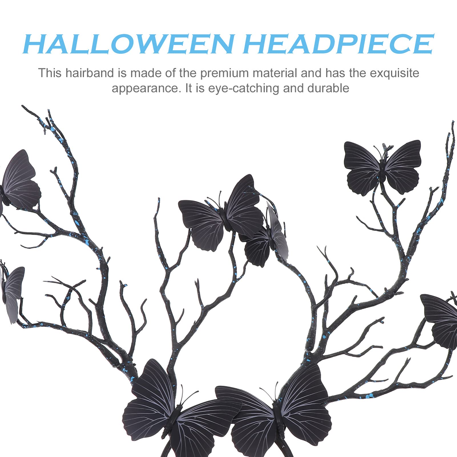 FRCOLOR Antler Headband for Women & Girls - Halloween Deer Horn Crown, Tree Branch Headpiece, Cosplay Headdress - Perfect for Halloween Parties, Costume Events, and Themed Photo Shoots