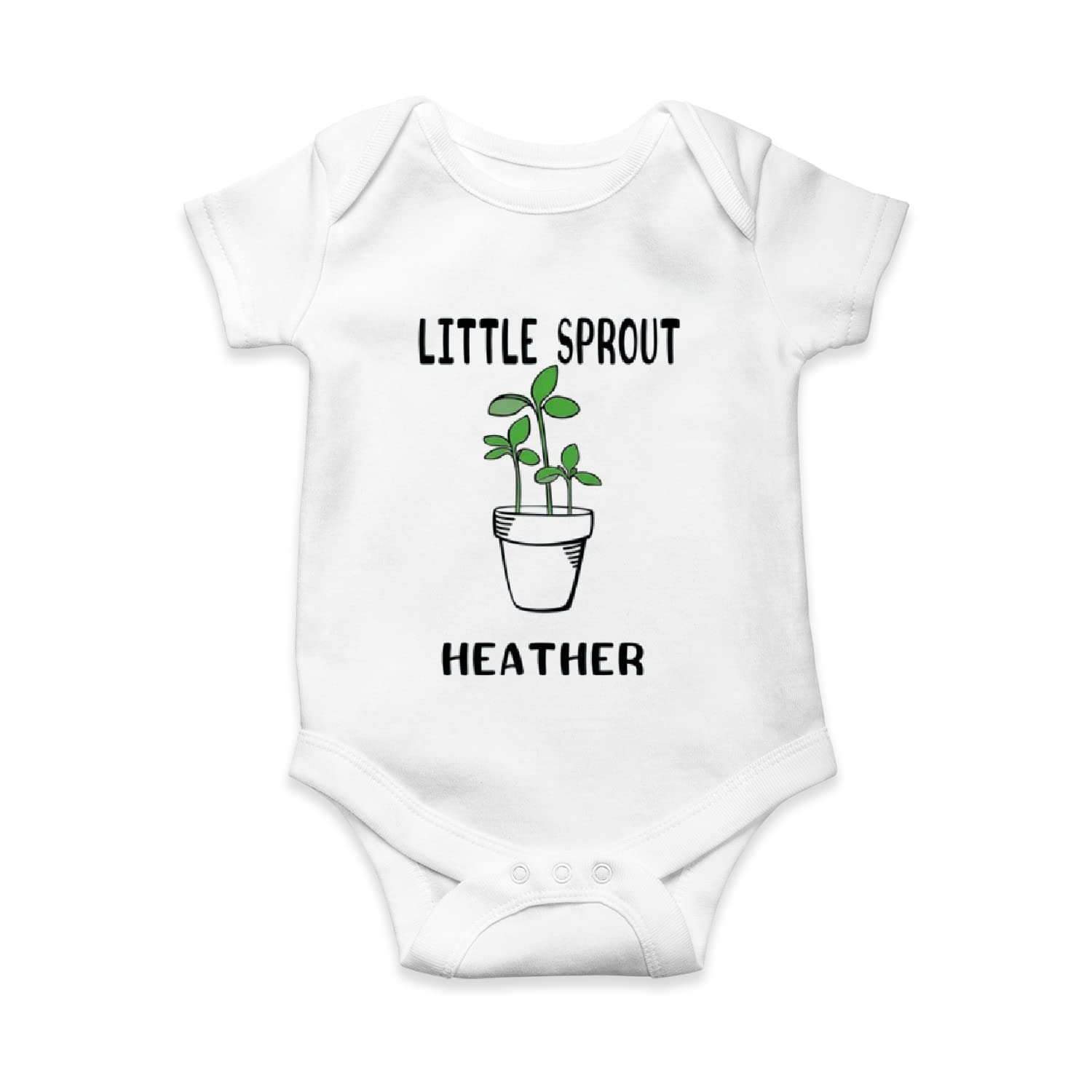 Personalized Little Sprout Plant Lovers Baby Onesie - Cute Infant Bodysuit Gift for Christmas & Birthday - Perfect for Newborns, Baby Showers & Photo Shoots