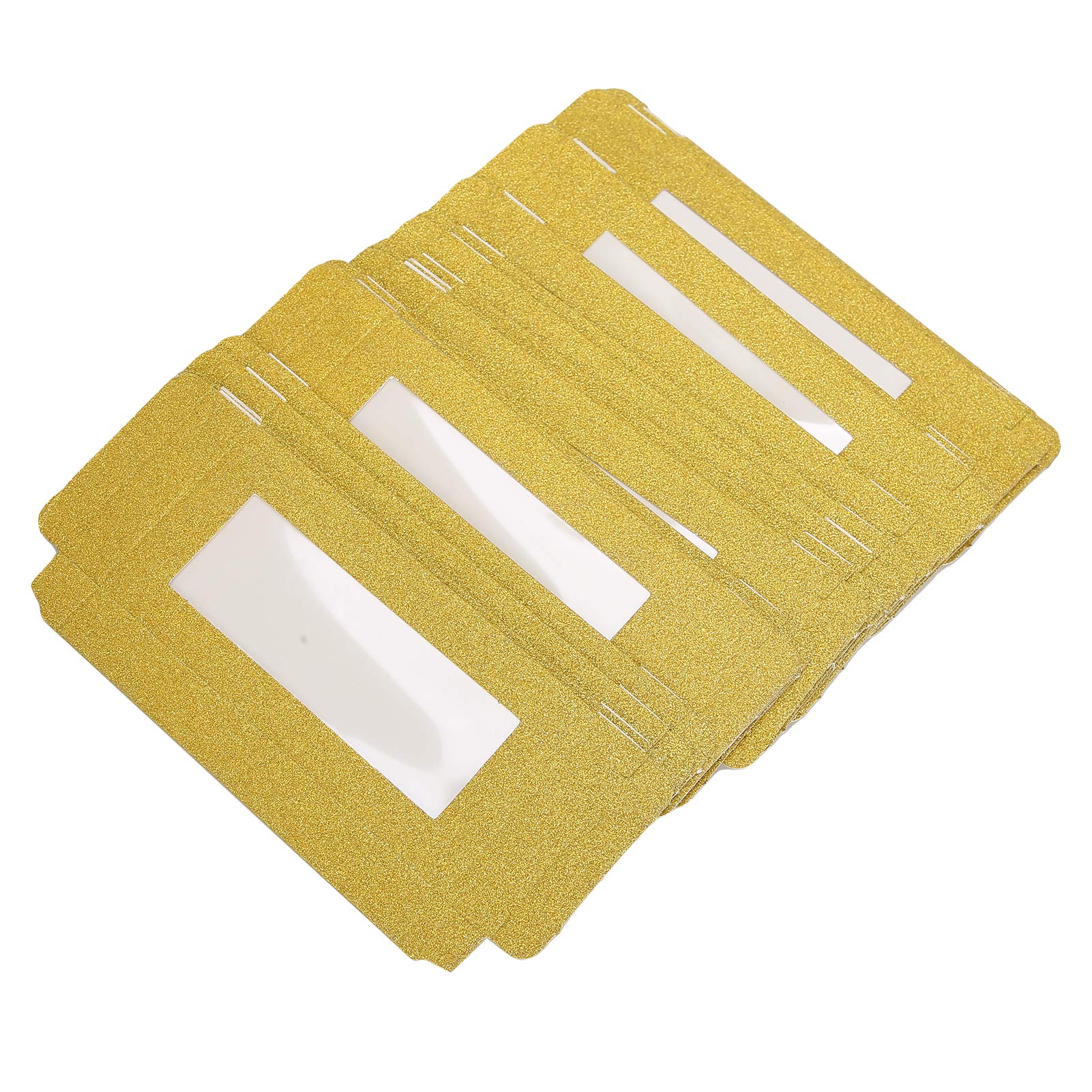 20pcs Gold Eyelash Case Boxes for Beauty Girls - Perfect for Salon, Travel & Makeup Storage
