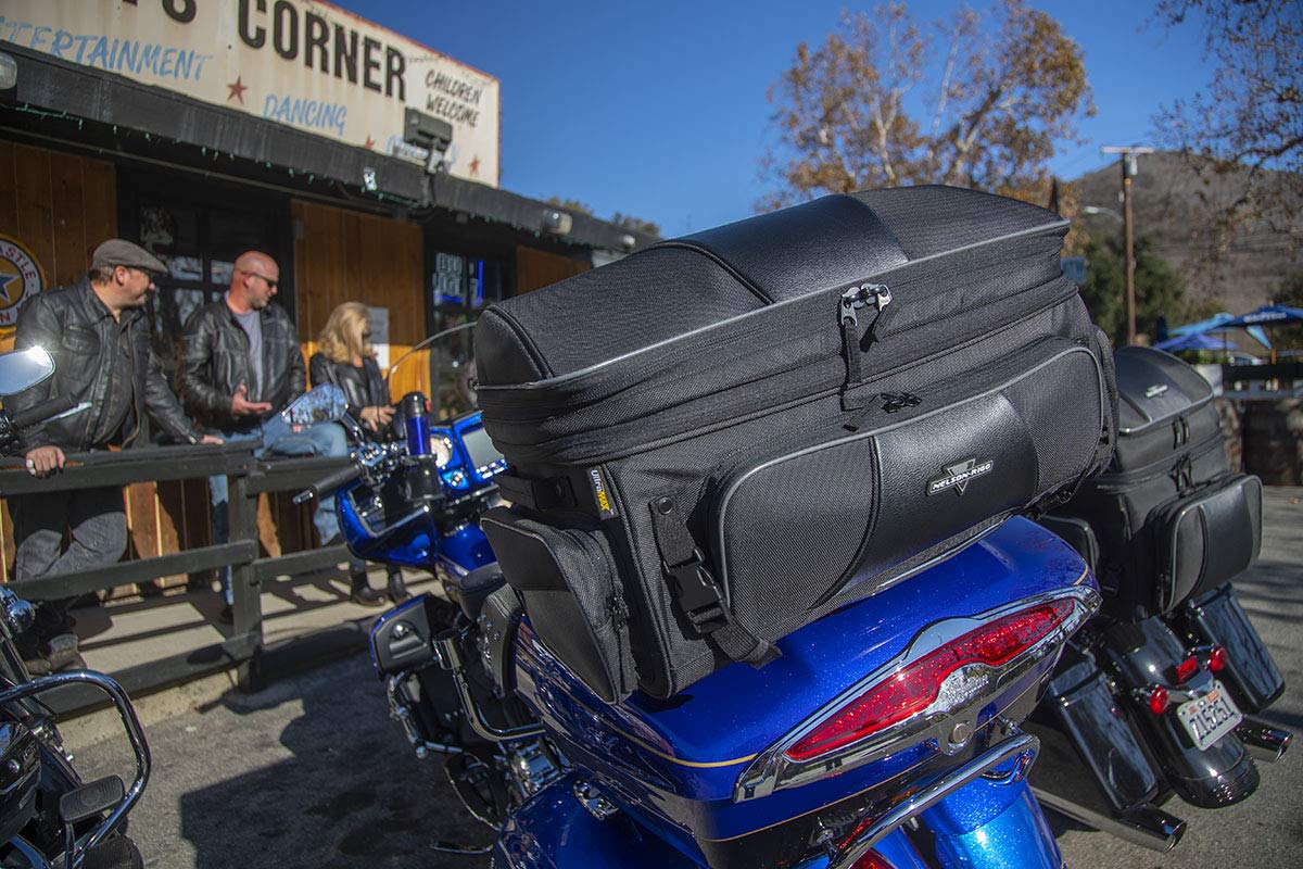 Nelson Rigg NR-300 Route 1 Traveler Tour Trunk Bag - Waterproof Motorcycle Luggage for Harley Davidson Ultra, Indian Roadmaster & Honda Gold Wing - Perfect for Long-Distance Rides & Road Trips