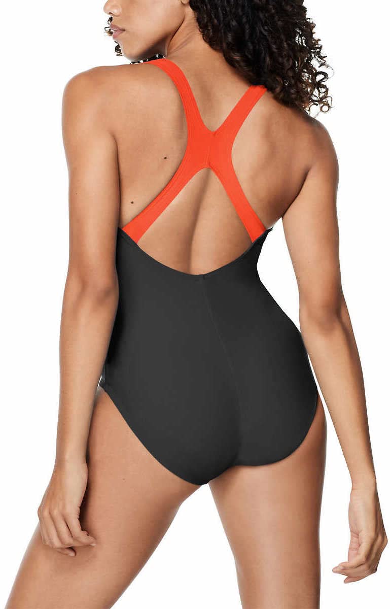 Speedo Women's Ultraback One Piece Swimsuit - High Performance Swimwear for Lap Swimming & Water Aerobics (Spicy Orange, Large) - Perfect for Pool, Beach & Competitive Swimming