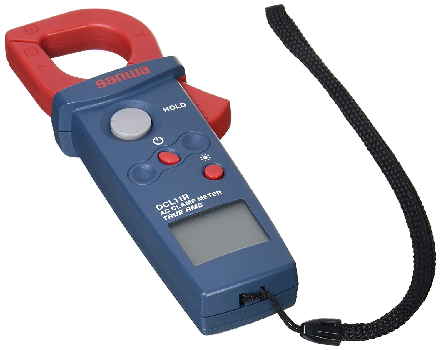 DCL11R True RMS Mini Clamp Meter with Backlight - Digital AC/DC Current Voltage Tester for Electricians, HVAC, Automotive & Home Use