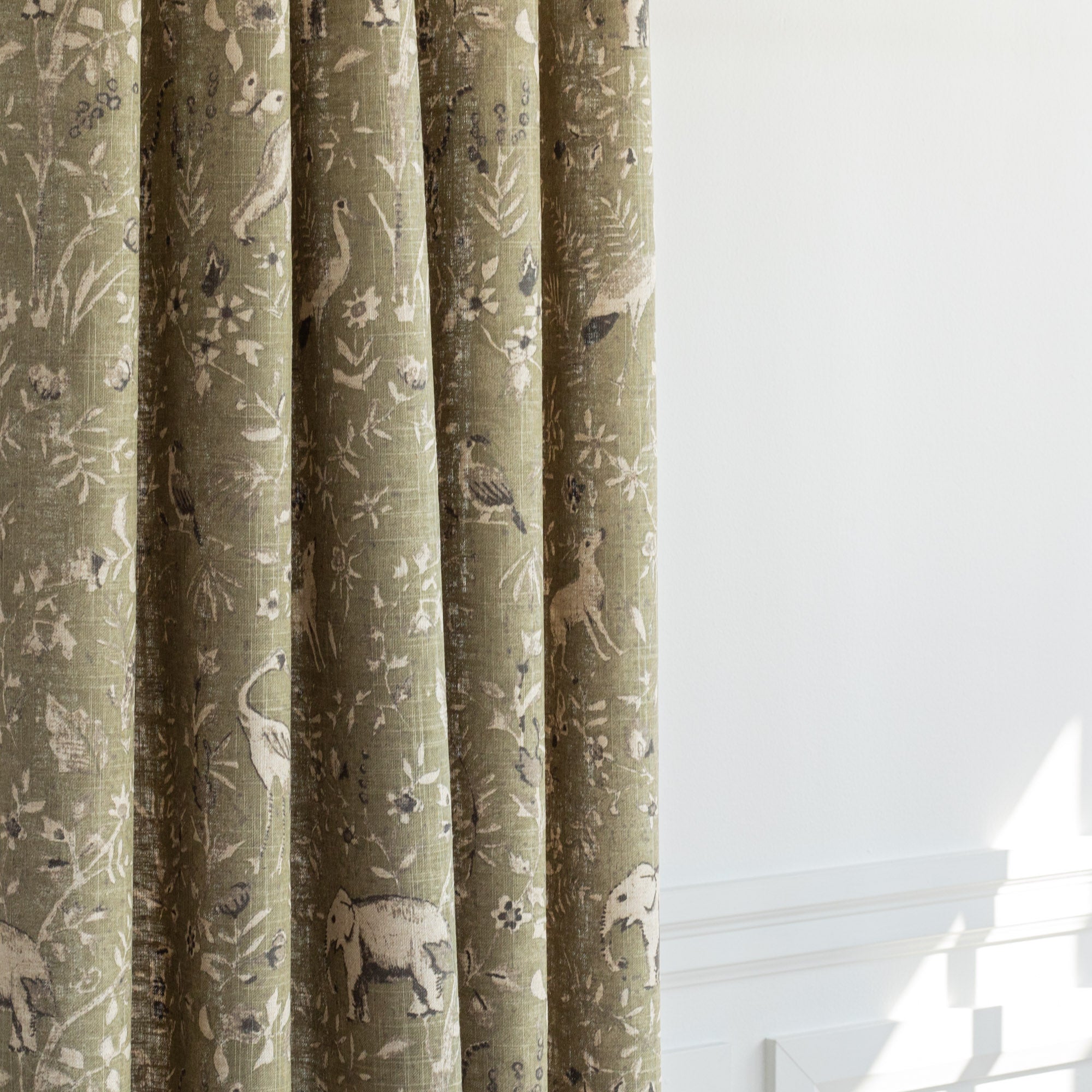 Premium Cyprus Fabric - Soft, Durable & Breathable Moss Green Upholstery Material for Sofas, Chairs & Home Decor