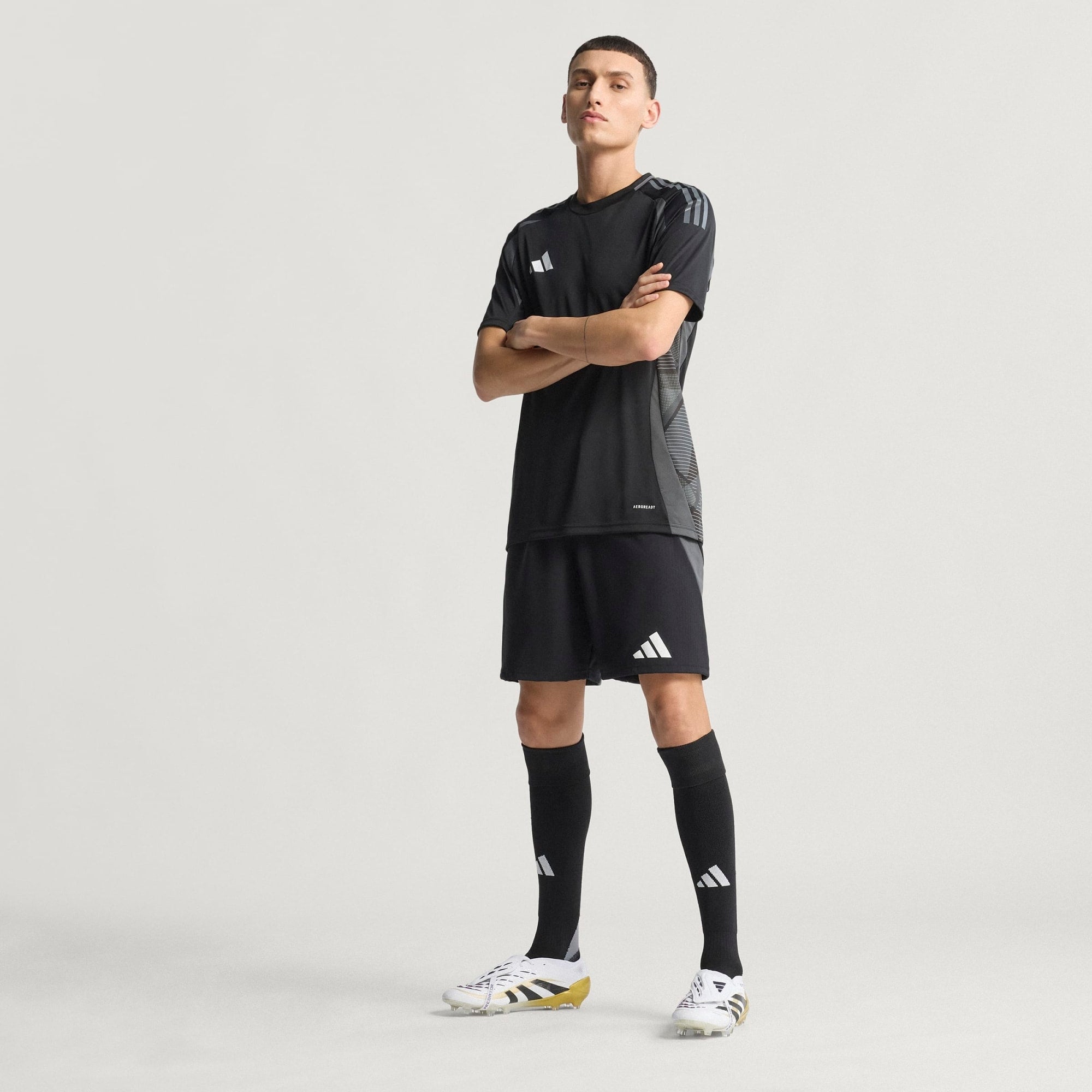 Adidas Predator Elite Fold Over Tongue Soccer Cleats - Lightweight Football Boots for Men with Enhanced Grip - Perfect for Turf, Grass & Indoor Matches