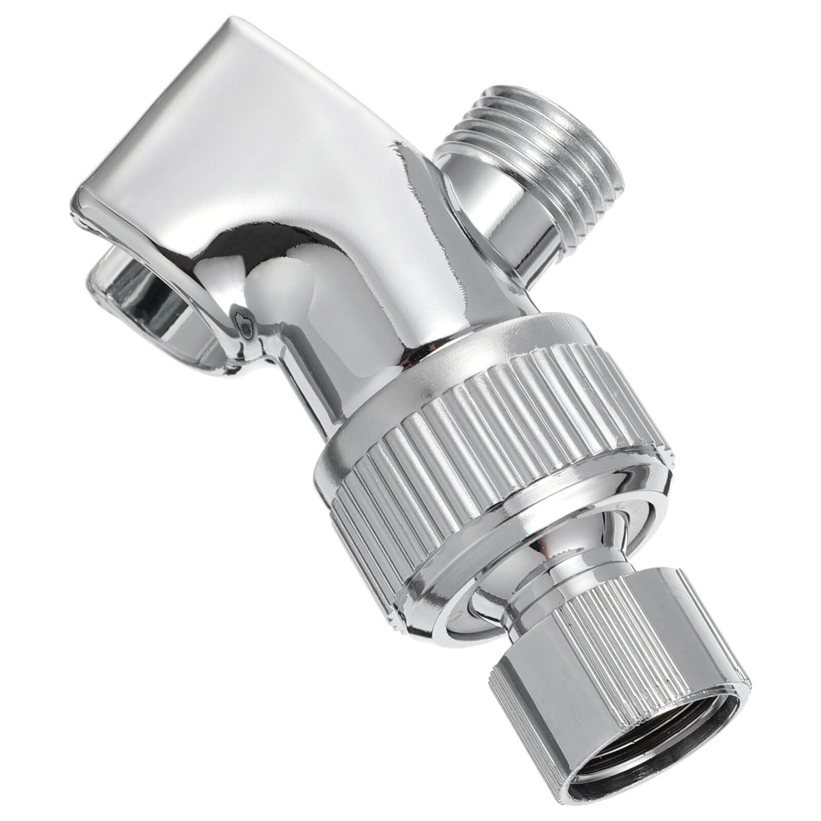 High Pressure Shower Head with Adjustable Wall Mount Bracket - Universal Shower Hose Holder for Handheld Shower Wand - Durable Plastic Shower Accessories for Bathroom Renovation & Spa-Like Experience