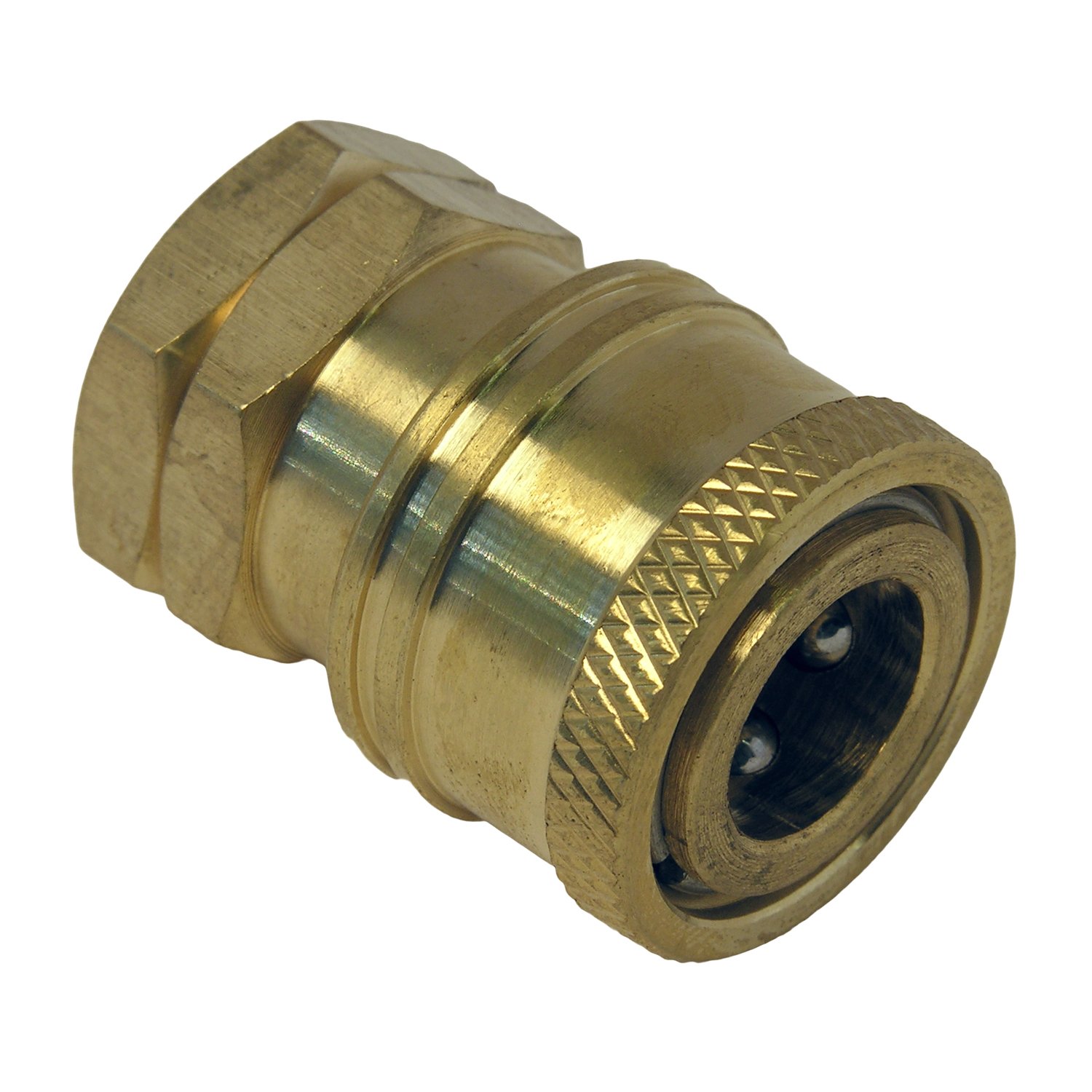 LASCO 60-1003 Quick Coupler for Pressure Washer - 1/4-Inch Female Pipe Thread - High Pressure Hose Connector for Car Washing, Home Cleaning & Outdoor Use