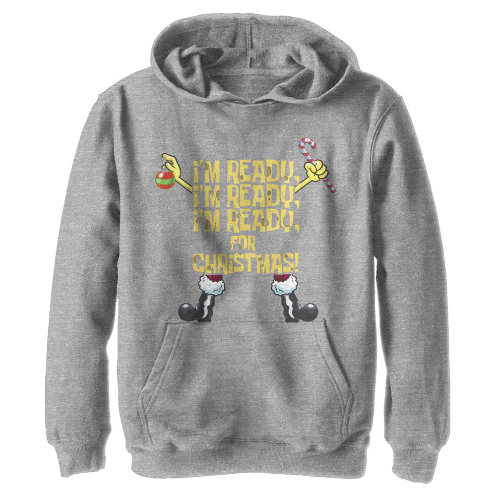 Spongebob Squarepants Christmas Hoodie for Kids - Nickelodeon Youth Pullover Sweatshirt | Holiday Gifts & Winter Outfits