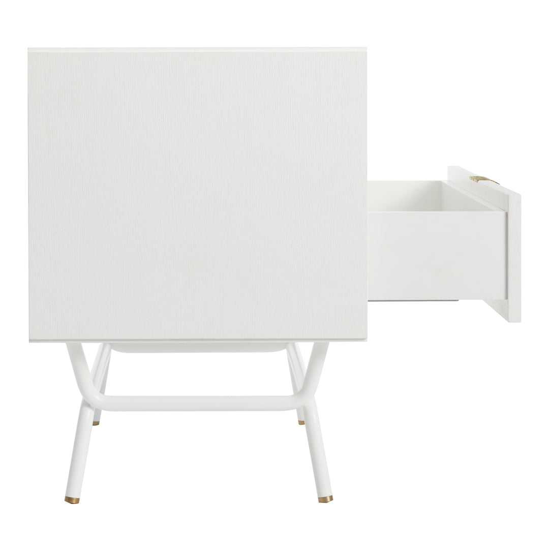 Modern Blu Dot Dang Nightstand - Minimalist Bedside Table with Storage Shelf | Perfect for Small Spaces, Bedrooms & Apartments