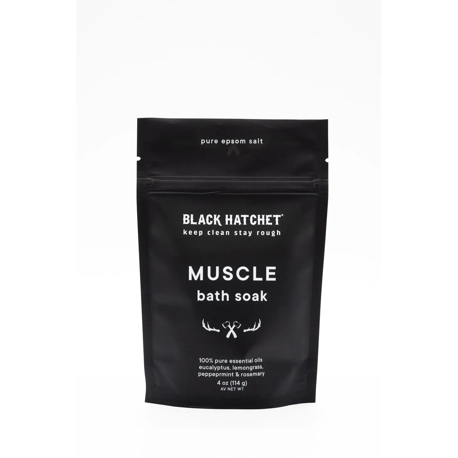 Premium Black Hatchet Muscle Bath Soak - Epsom Salt Relaxation Therapy for Athletes & Post-Workout Recovery - Perfect for Sore Muscles, Stress Relief & Spa Nights at Home