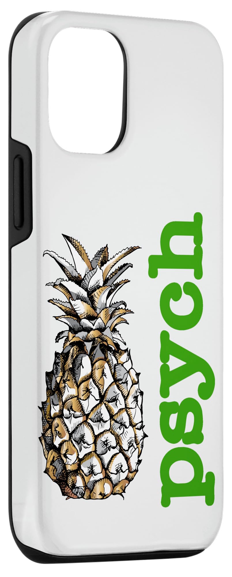 iPhone 12/12 Pro Case - Vintage Pineapple Fruit Design Protective Phone Cover | Perfect for Summer Beach Days, Tropical Vacations & Fun Gift Ideas
