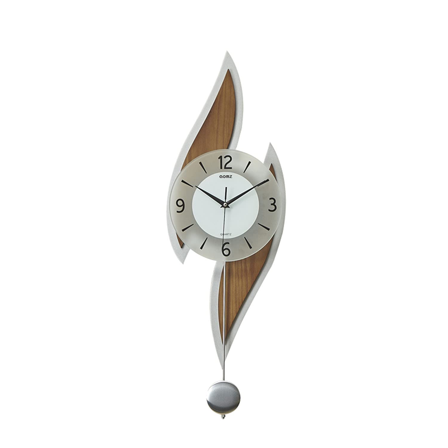 Silent Non-Ticking Wall Clock - Nordic Minimalist Modern Decor for Living Room, Bedroom, Office | Stainless Steel Decorative Pendulum Clock with Noiseless Movement | Perfect for Home, Office & Gifts