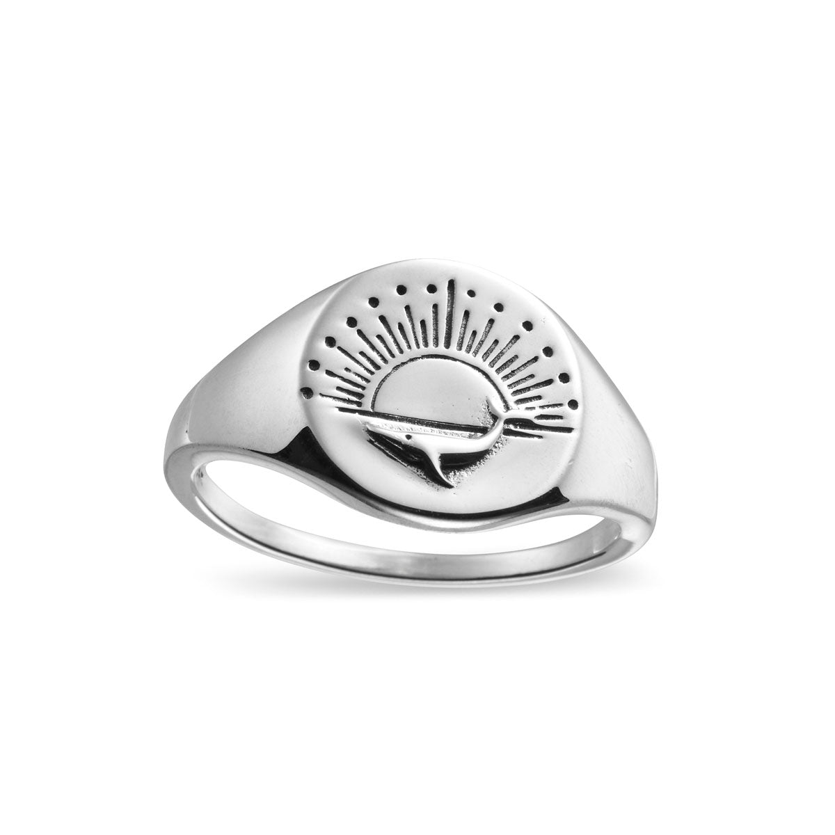 Whale Dancer Ring - Elegant Ocean Inspired Jewelry for Women, Sterling Silver Dolphin Ring, Perfect Gift for Beach Lovers & Marine Life Enthusiasts - Great for Weddings, Parties & Everyday Wear