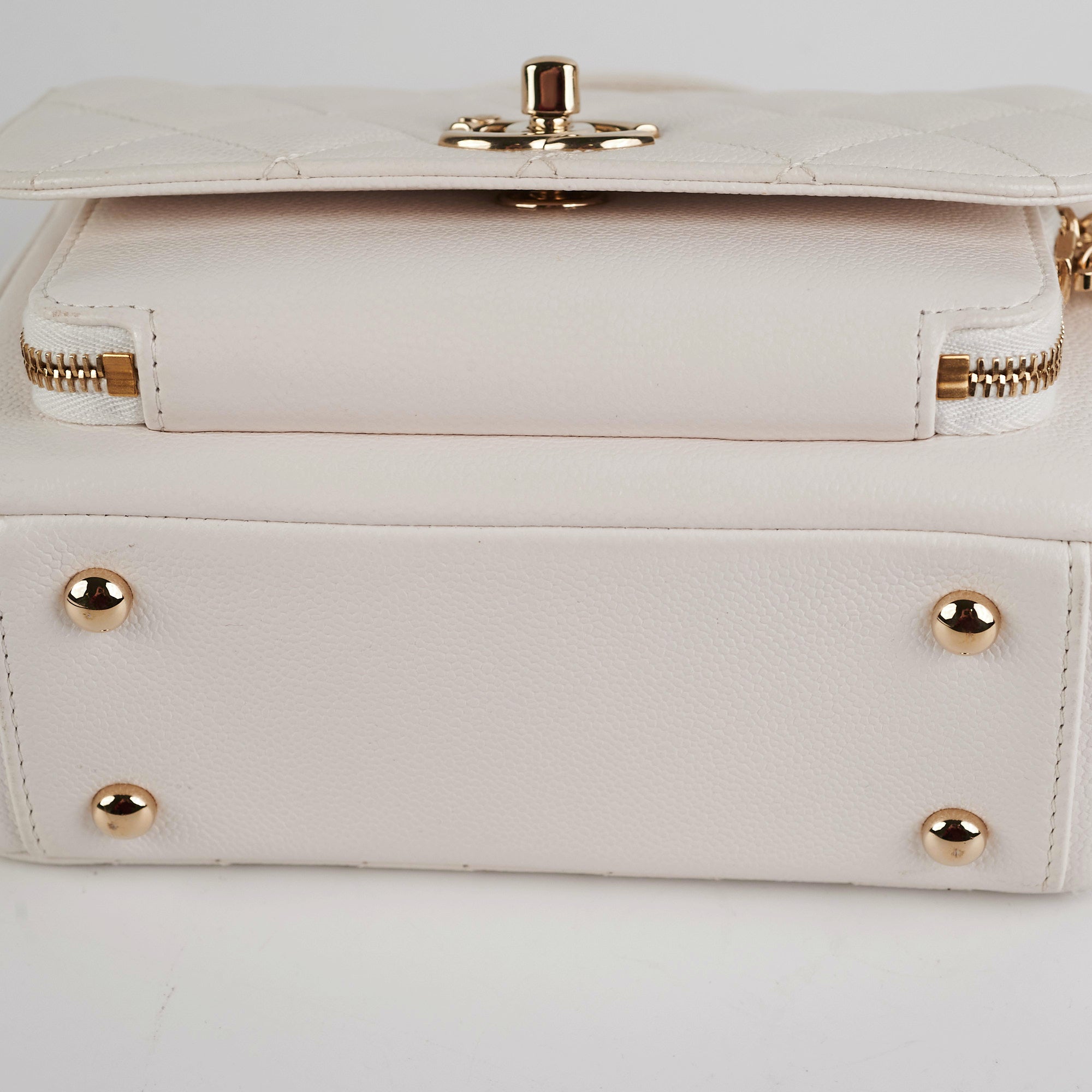 Chanel Business Affinity Small White Caviar Leather Handbag - Luxury Designer Crossbody Bag for Women | Perfect for Work, Travel & Evening Events