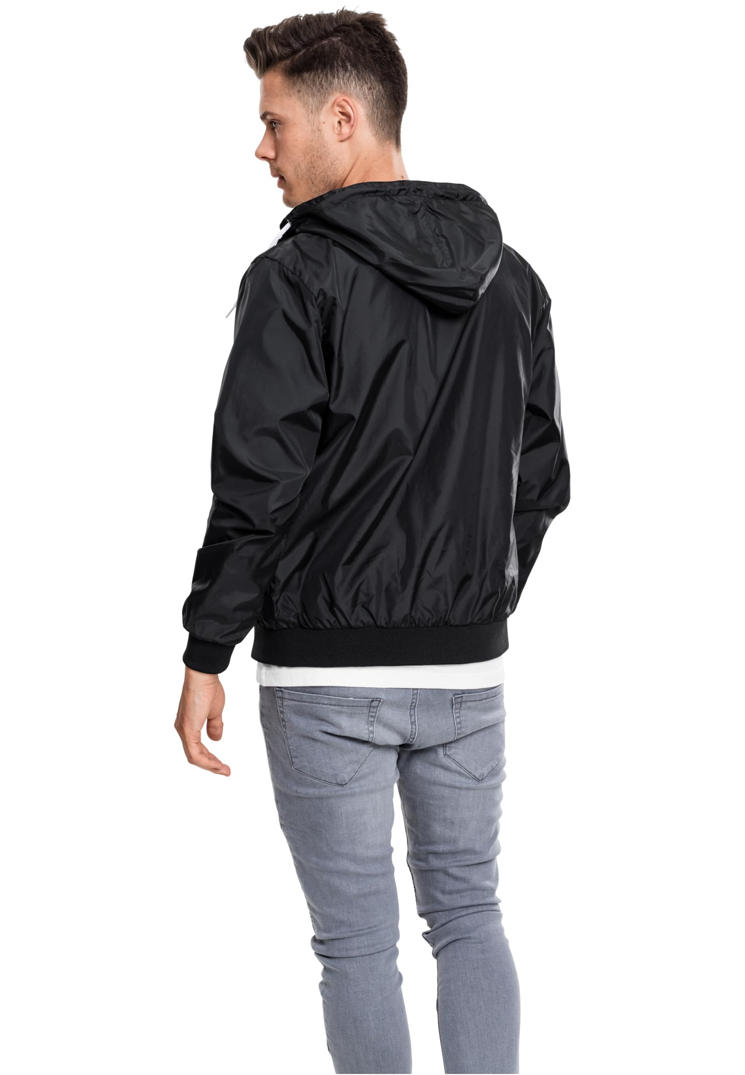 Men's Lightweight Windbreaker Jacket - Medium Size, Water-Resistant & Breathable for Outdoor Running, Hiking & Travel