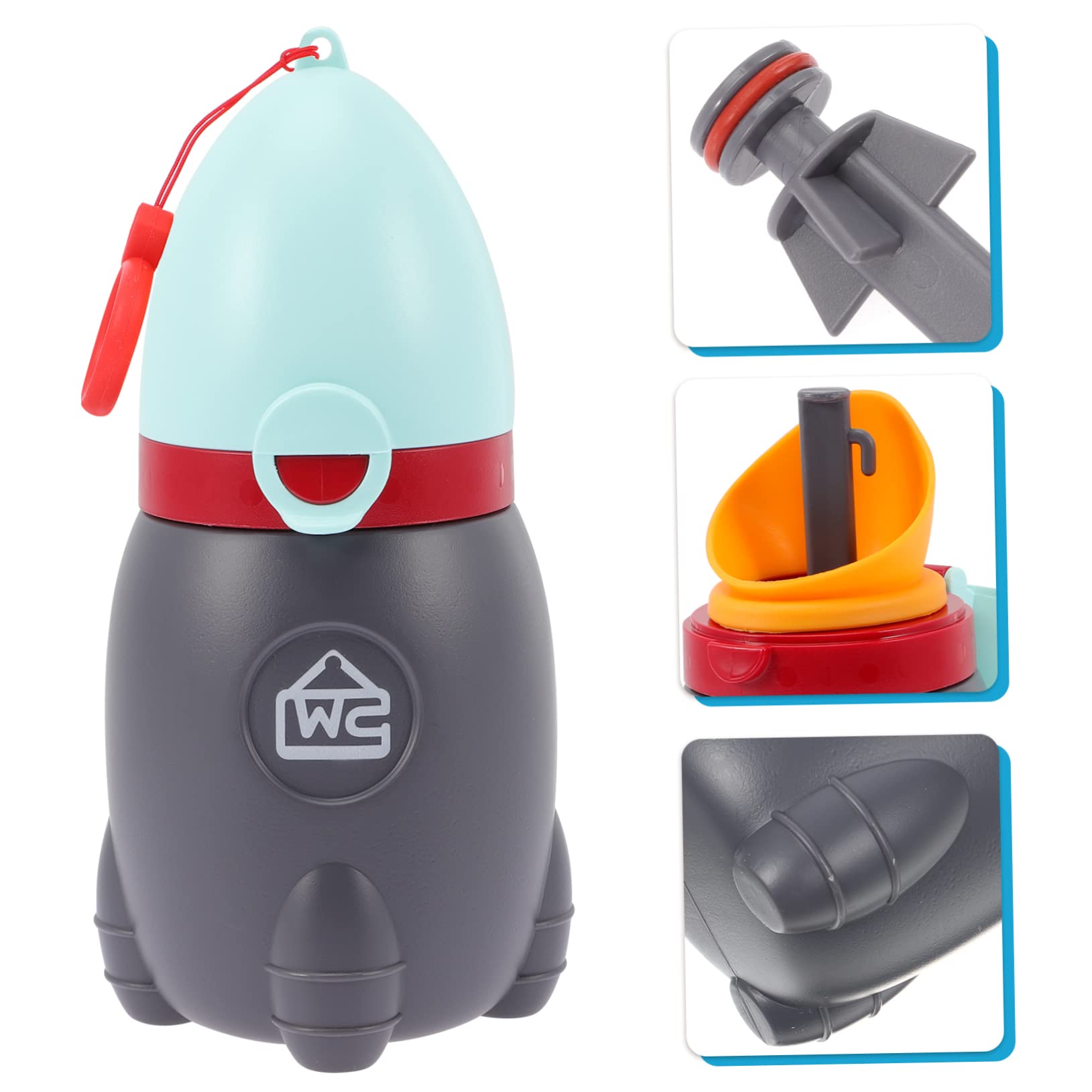UPKOCH 5 Pack Reusable Travel Urinal for Men & Boys - Leak-Proof TPE Pee Cup for Camping, Hiking, Road Trips & Emergency - Portable Outdoor Urinal for Car, Truck, RV & Nighttime Use - Sky Blue | Perfect for Outdoor Adventures, Long Drives & Emergency Situations