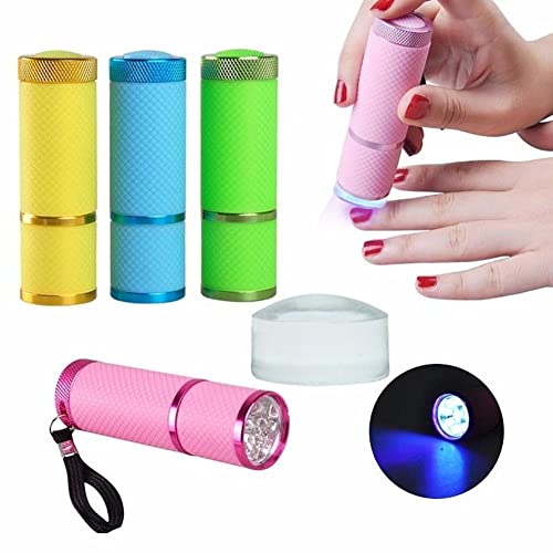 9 LED UV Nail Curing Lamp - Fast Drying Gel Polish Light with Silicone Head, Portable Handheld Nail Dryer for Professional & Home Manicures | Perfect for Nail Salons, DIY Nail Art & At-Home Gel Polish Applications