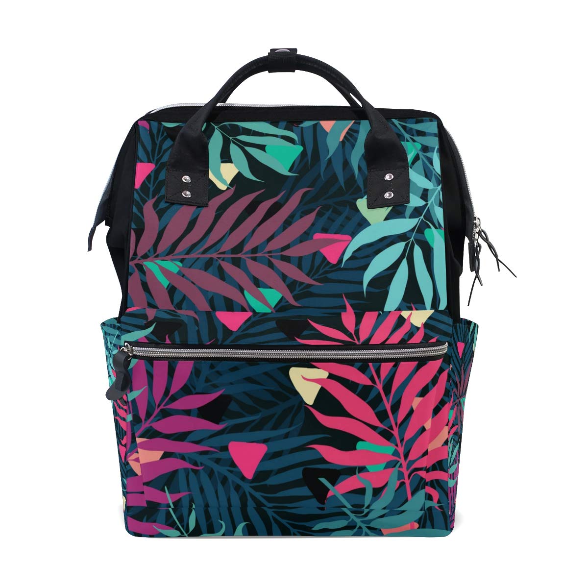 ALAZA Lightweight School Backpack for Women & Teens - Waterproof Laptop Backpack with Colorful Palm Tree Design, Large Capacity Travel Backpack for College, Work, Daily Use