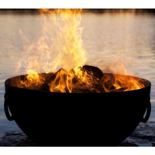 Nepal Fire Pit - Handcrafted Outdoor Fire Pit for Patio, Garden, and Backyard - Perfect for Camping, BBQ, and Relaxing Evenings