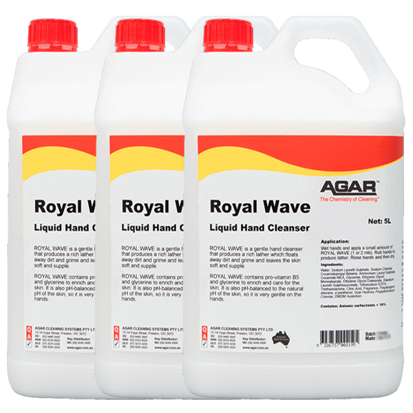 Royal Wave Liquid Hand Cleanser - Antibacterial & Moisturizing Hand Soap for Kitchen, Bathroom & Office Use
