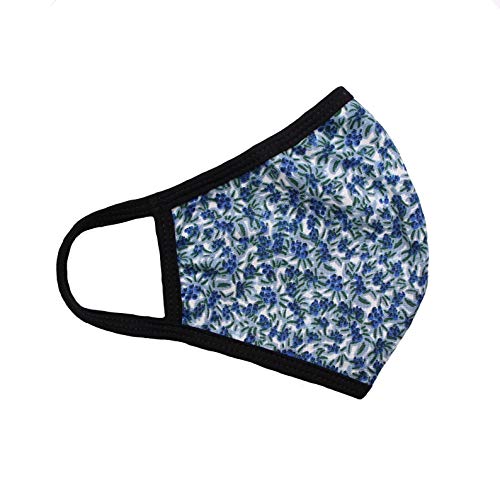 Reusable Face Mask for Adults - Breathable & Washable Cotton Face Cover with Rifle Paper Co. Design - Perfect for Daily Use, Travel, and Outdoor Activities