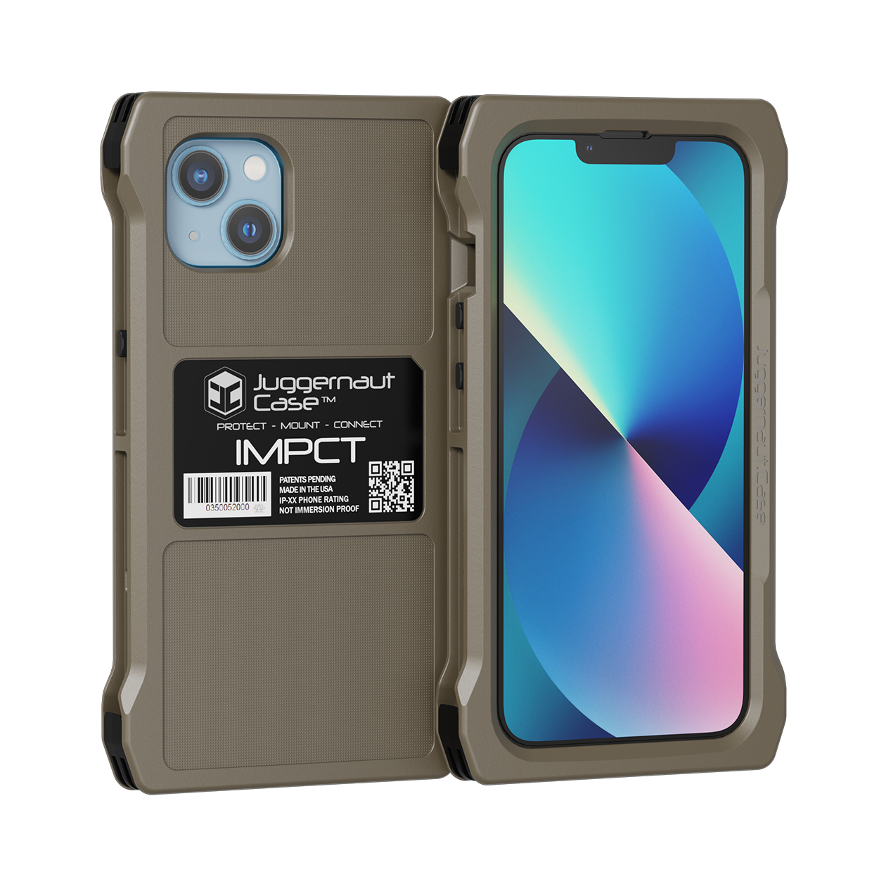 Premium iPhone 13 IMPCT Shockproof Case - Made in USA | Durable Protection for Everyday Use, Work & Travel