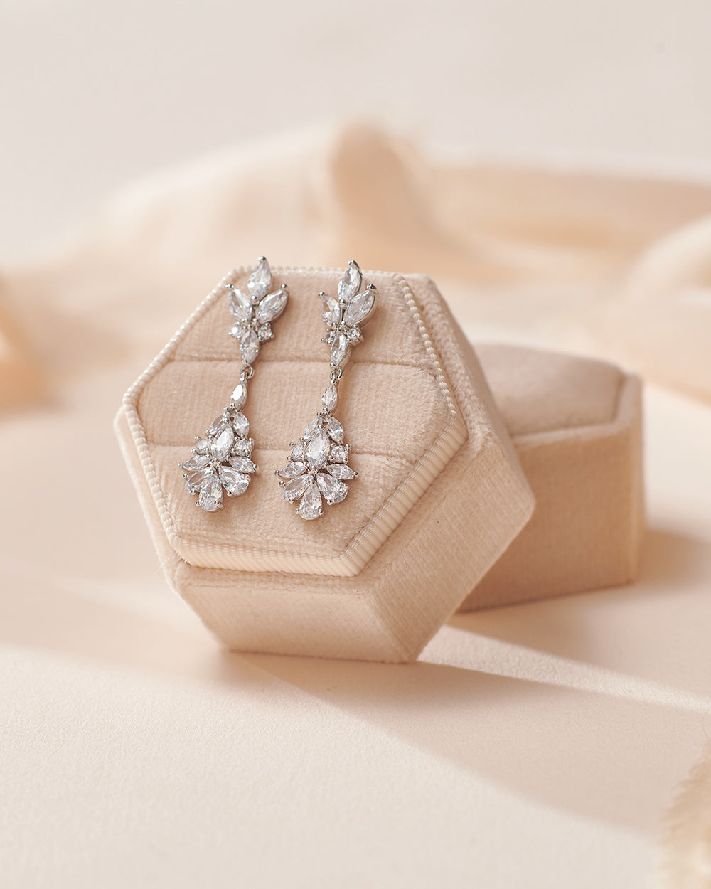 Paloma CZ Stud Earrings - Sparkling Cubic Zirconia Earrings for Women, Hypoallergenic & Elegant Jewelry Gift for Everyday Wear, Parties & Special Occasions