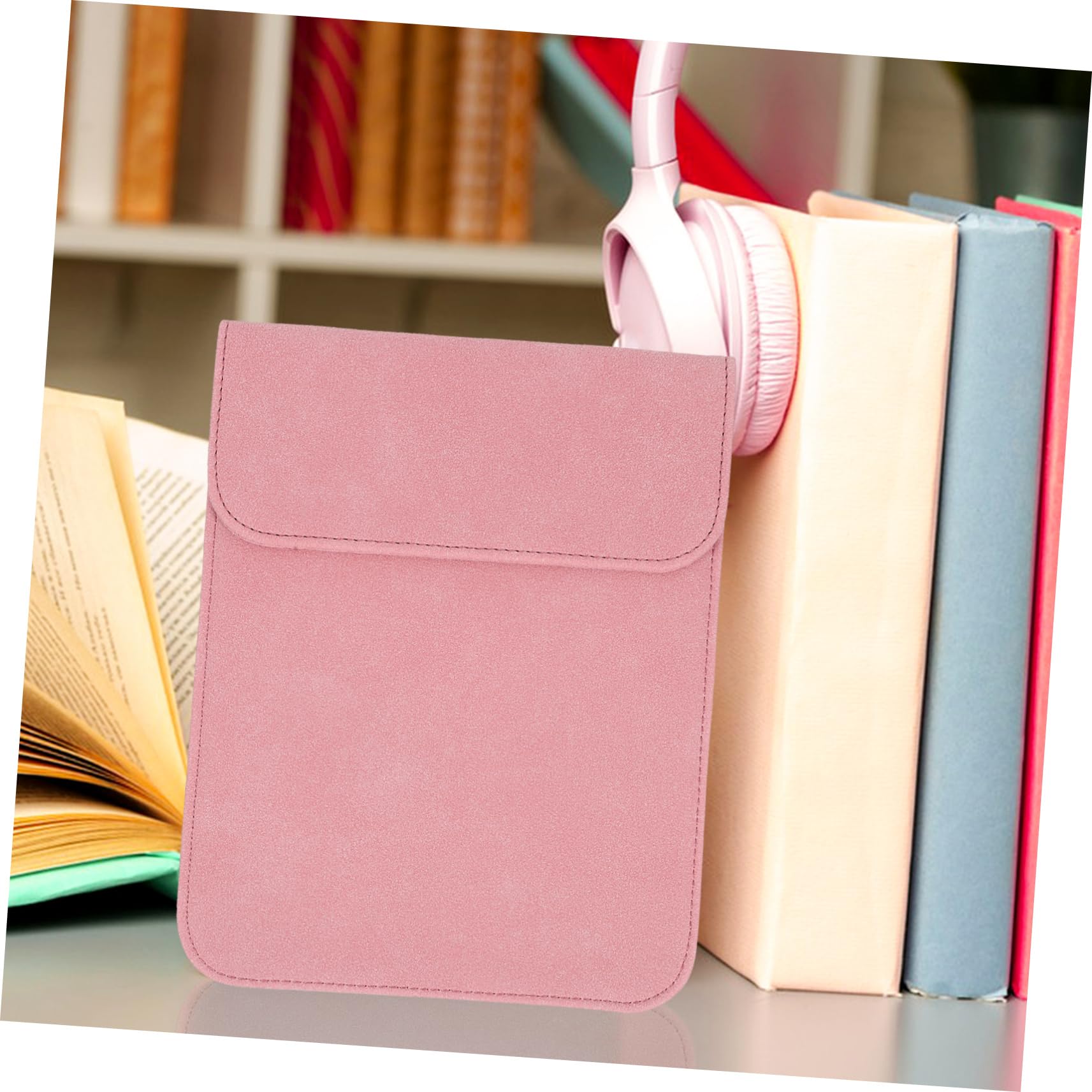Uonlytech 5-Pack PU Leather Protective Case for Kindle E-Reader & Electronic Books - Pink | Waterproof Cover for Reading, Travel & Daily Use