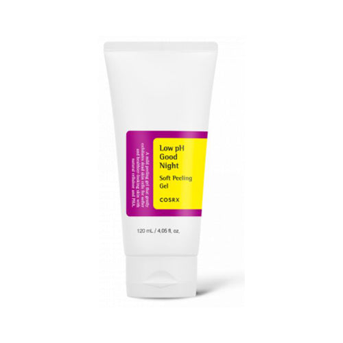 COSRX Low pH Good Night Soft Peeling Gel 120ml - Gentle Exfoliating Face Wash for Oily & Acne-Prone Skin - Perfect for Nighttime Skincare Routine & Glowing Complexion