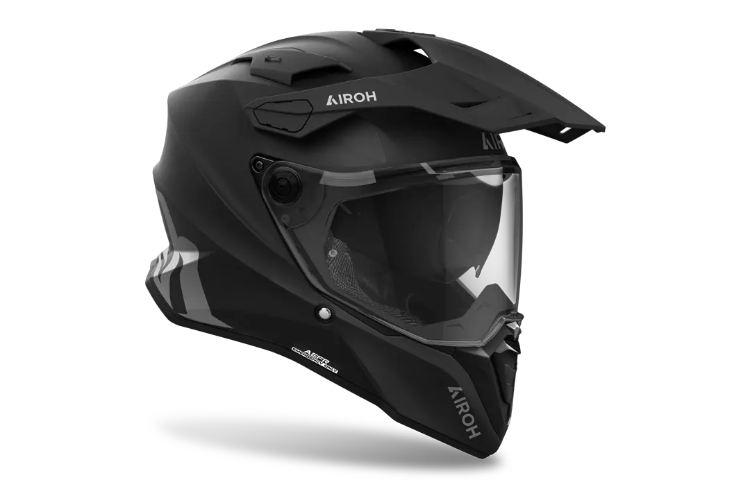 Airoh Commander 2 Motorcycle Helmet - Matte Black Full Face Helmet for Street & Racing Bikes - DOT & ECE Certified for Safety - Perfect for Commuting, Touring & Track Days