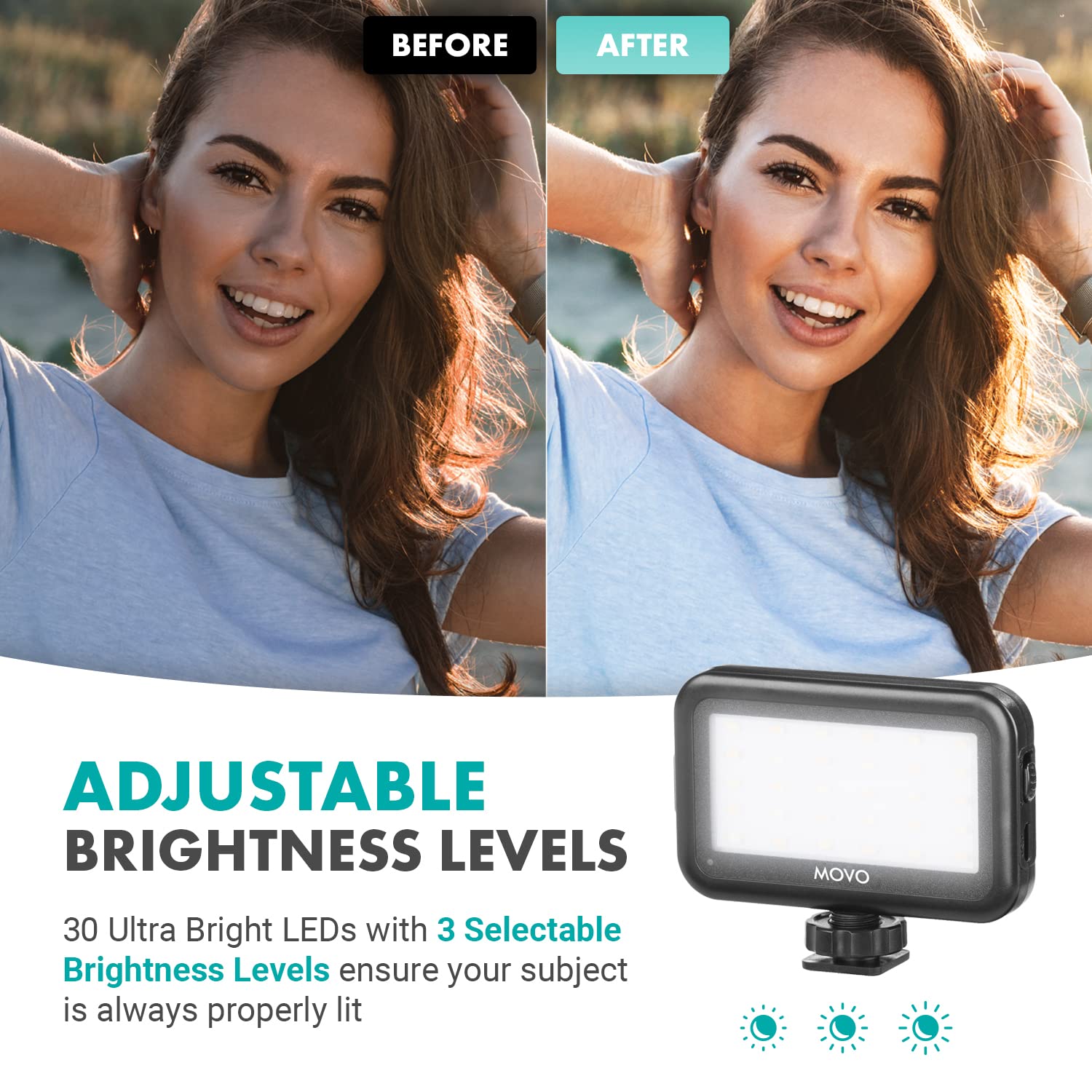 MOVO Tablet Vlogging Kit for iPad - Complete YouTube Starter Kit with Tablet Holder, Tripod, Microphone & LED Light - Perfect for Video Recording, Live Streaming, Content Creation & Social Media Videos