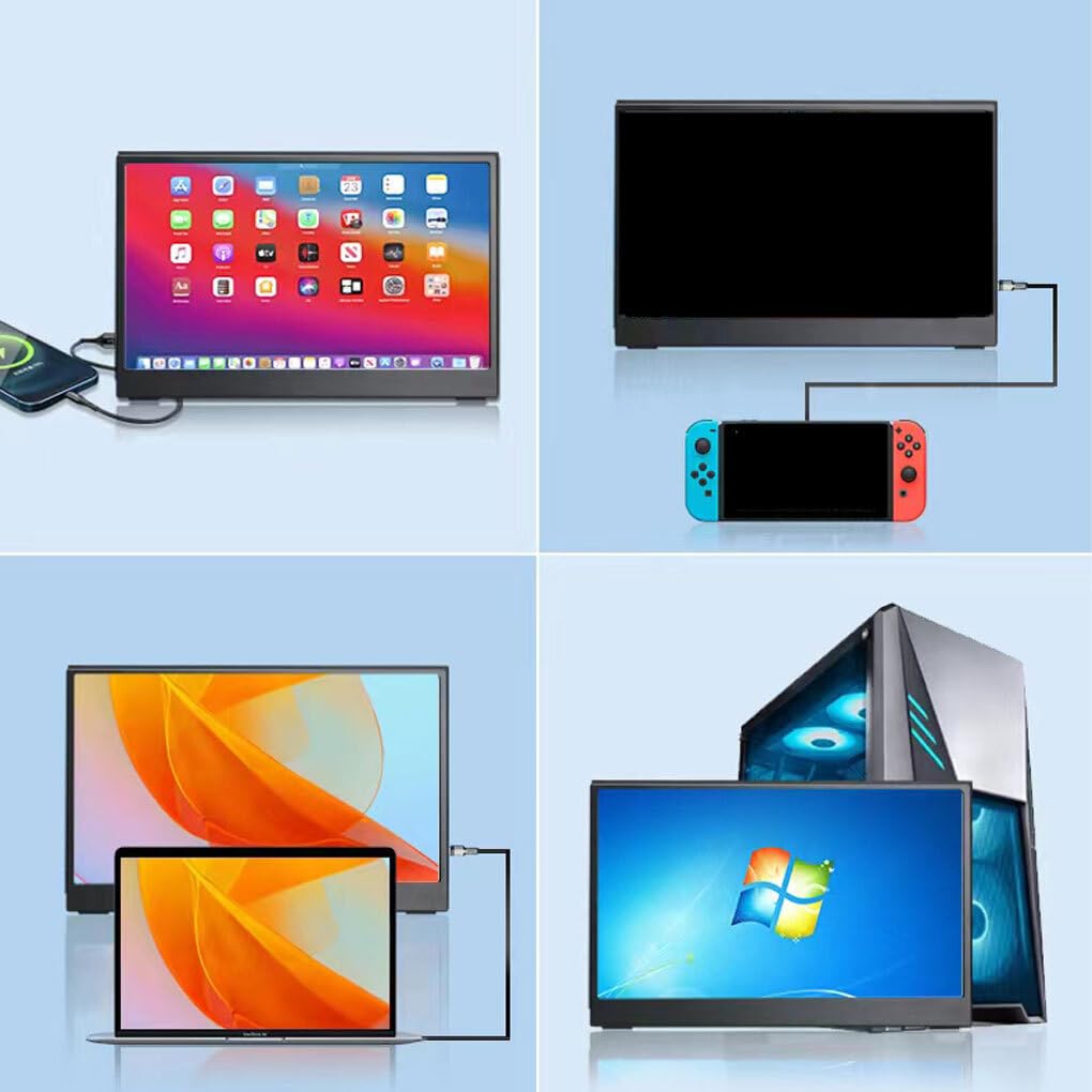 Tuwiwol USB HUB with Metal Protective Case - 4-Port USB 3.0 Splitter with On/Off Switches for Laptop, PC, Desktop - Silver Non-Touch Screen (Perfect for Home Office, Gaming Setup & Multi-Device Charging Station)