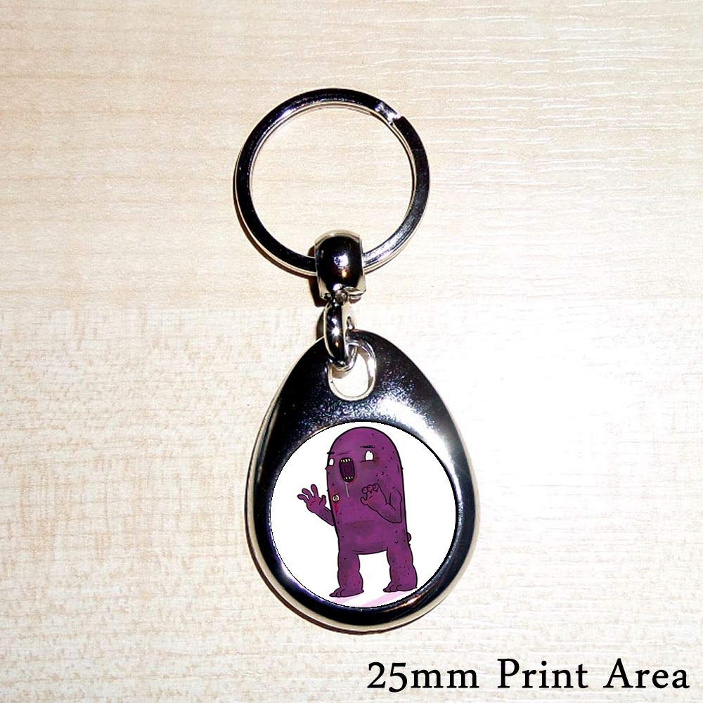 Chrome Traffic Cone Key Ring for Car & Home Keys