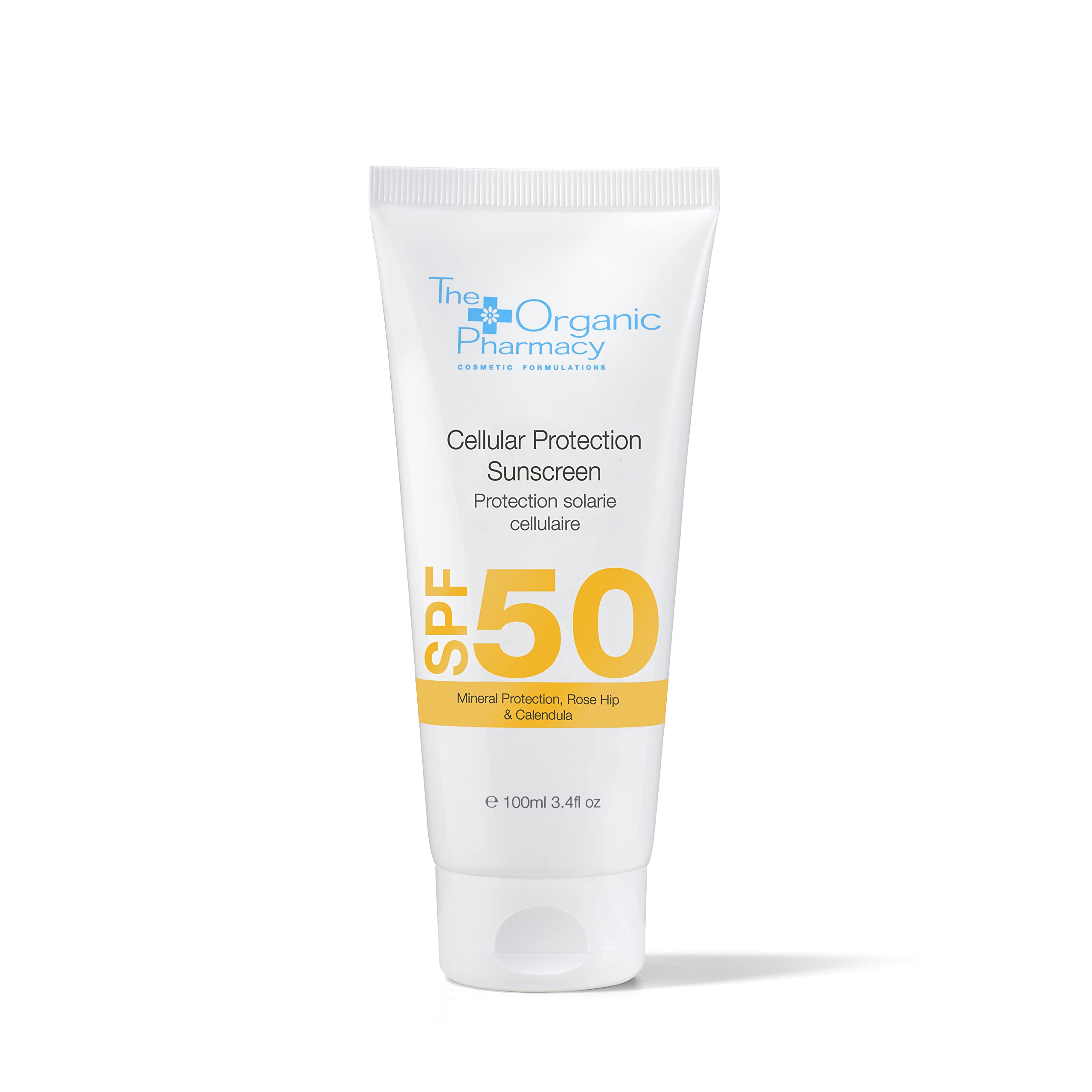 Organic Pharmacy SPF 50 Mineral Sunscreen for Face & Body - UVA/UVB Protection with Natural Antioxidants - Lightweight, Non-Greasy Formula - 3.4 oz - Perfect for Beach, Swimming & Outdoor Activities