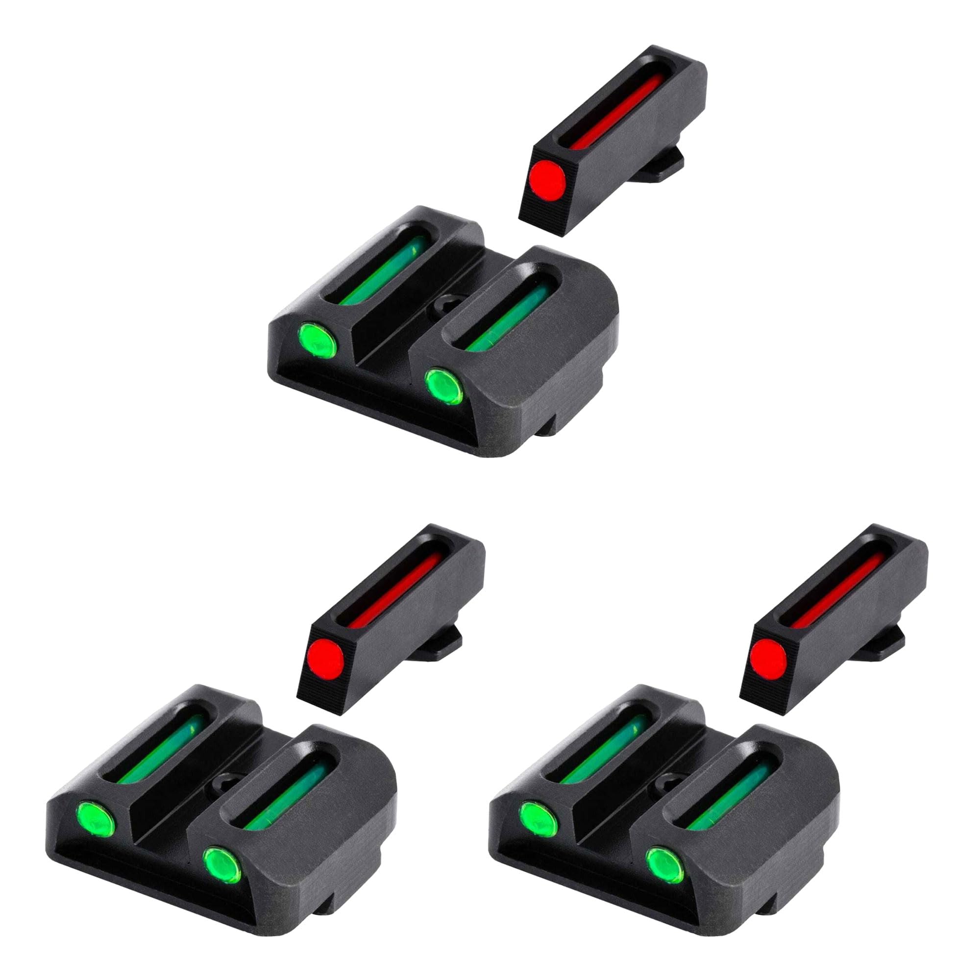 TruGlo Fiber Optic Handgun Pistol Laser Sight - Red/Green Dot Sight for Pistols & Firearms - Perfect for Home Defense, Tactical Training & Hunting Accessories