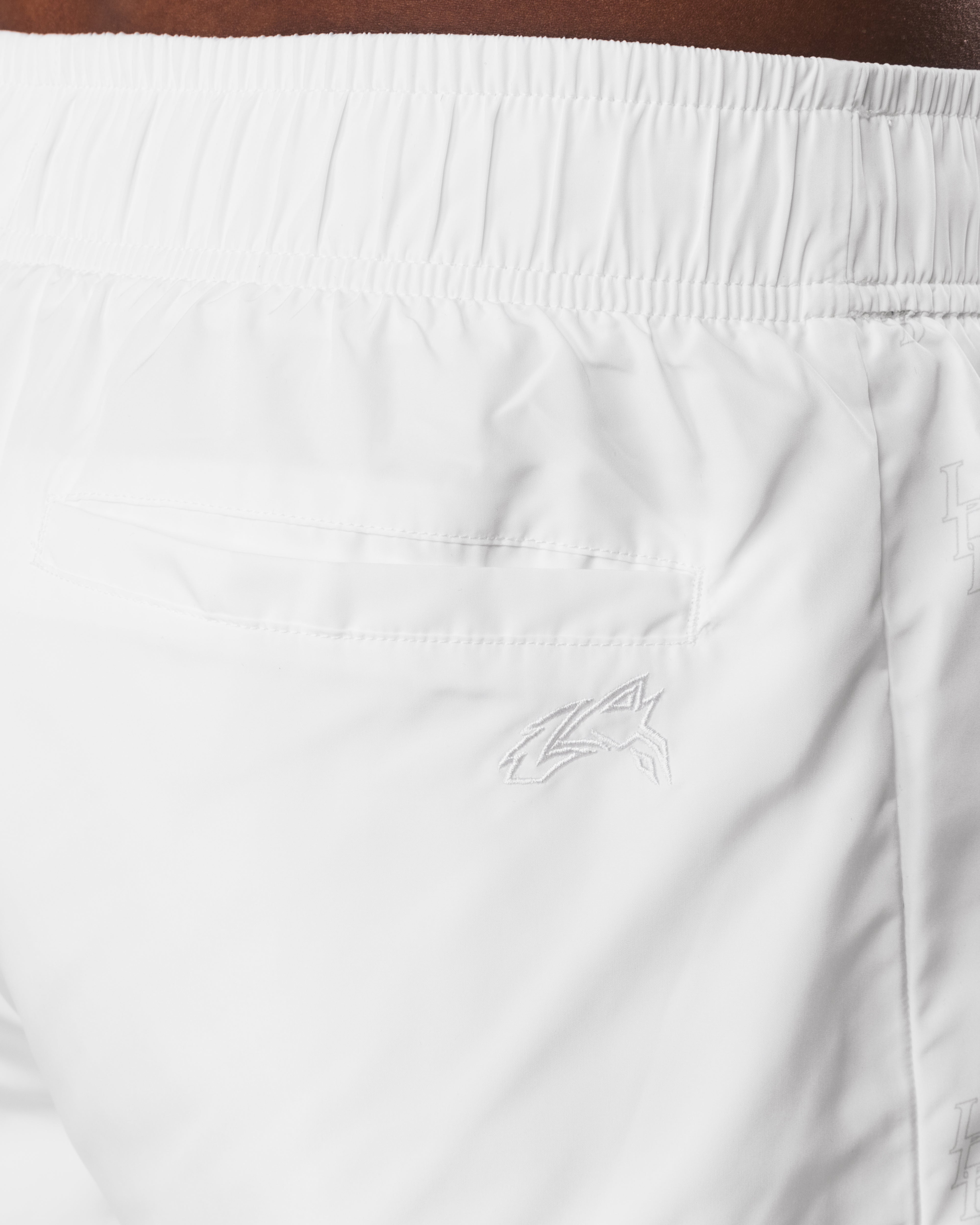 Men's Quick-Dry Swim Shorts - White - Comfortable & Breathable for Swimming, Beach & Water Sports
