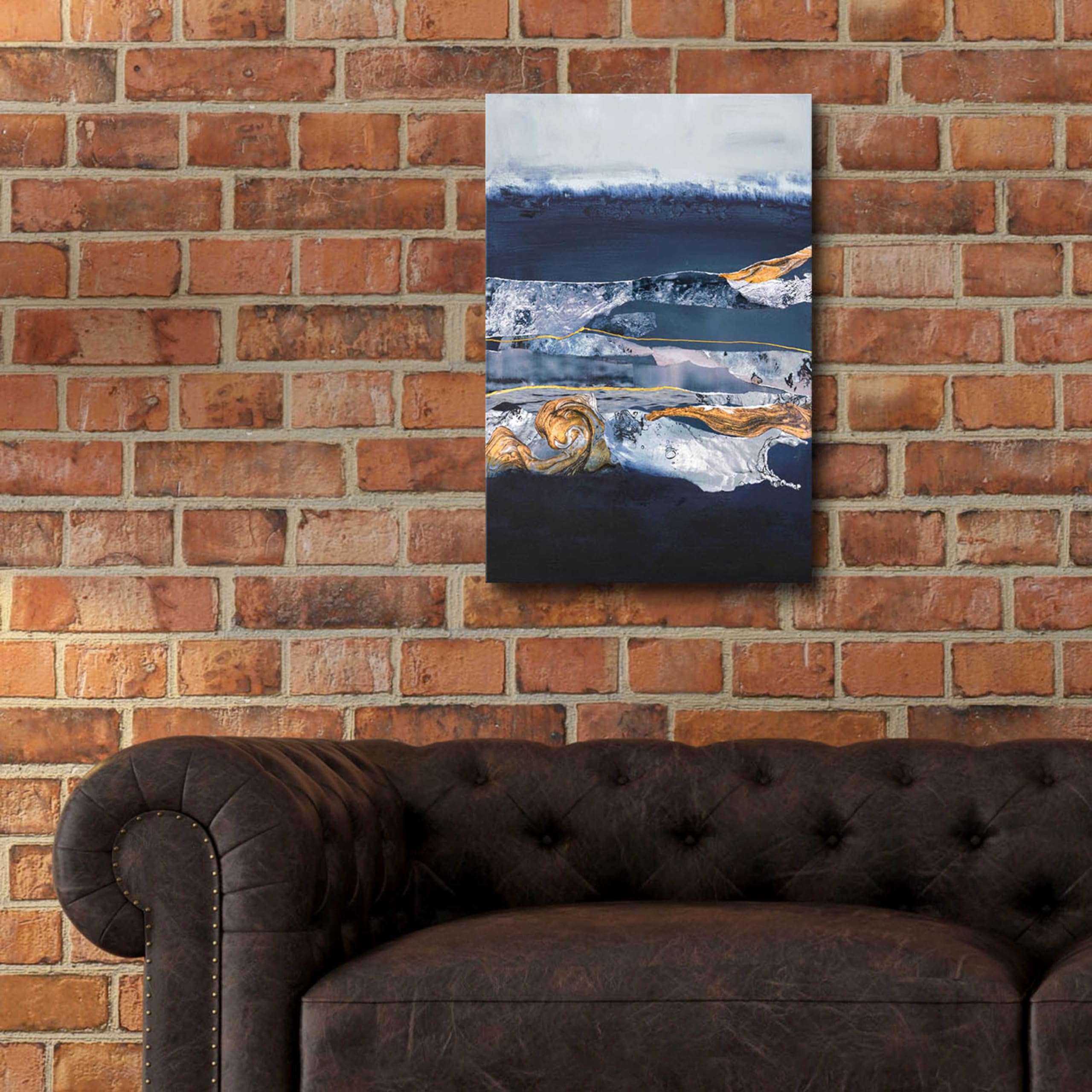 Epic 'Element Water' Acrylic Glass Wall Art by Design Fabrikken - 16x24 Inches Modern Home Decor for Living Room, Bedroom & Office