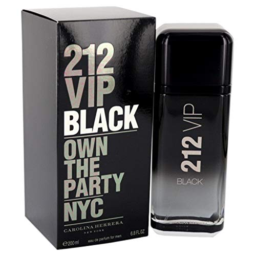 212 VIP Black Cologne Eau de Parfum Spray for Men - 6.8 oz Premium Fragrance for Dating, Work & Special Occasions - Long Lasting Luxury Scent - Gift Ready Packaging
