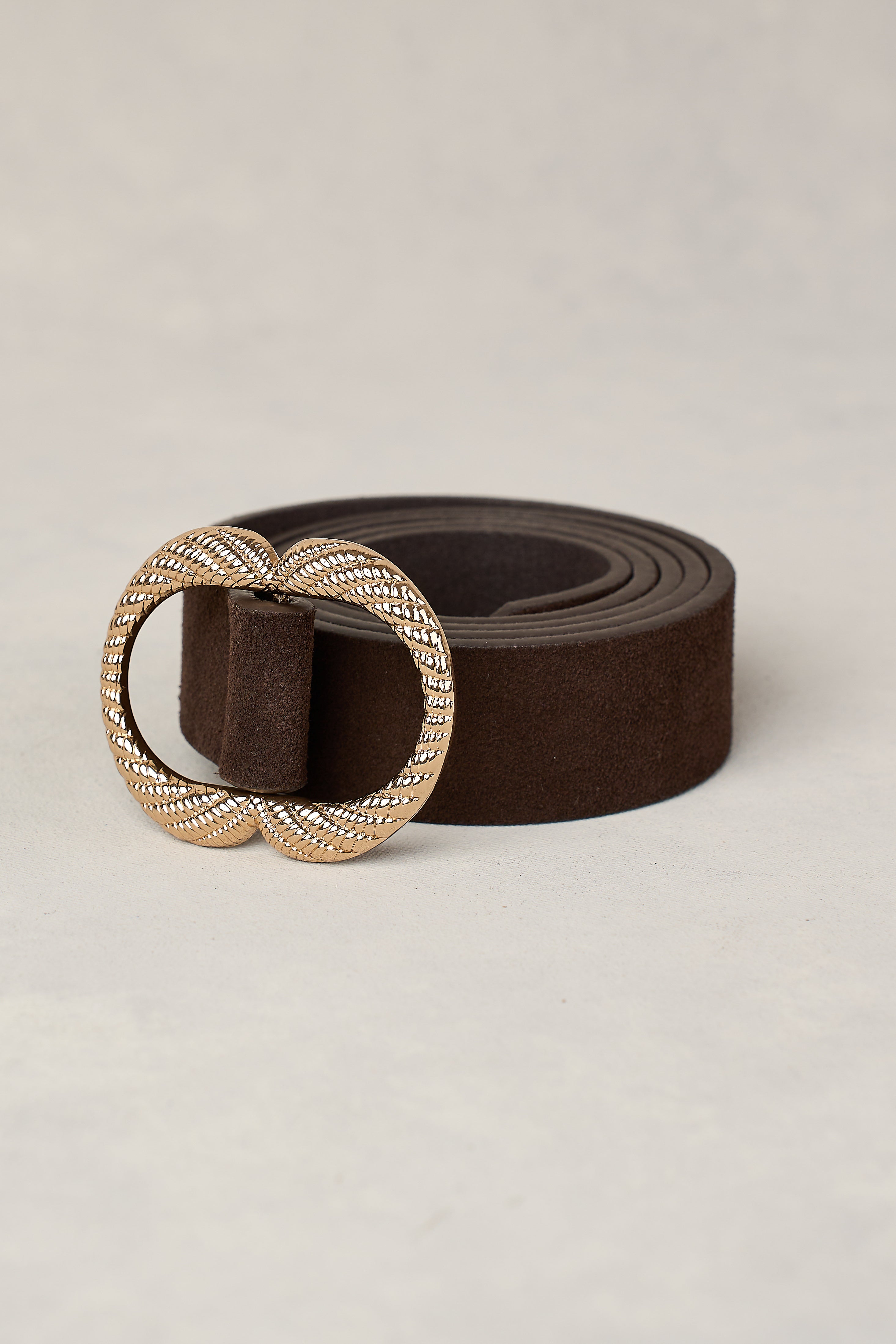 Sienna Suede Leather Belt for Women - Chocolate Brown Waist Belt | Stylish Fashion Accessory for Casual Outfits, Office Wear & Date Nights