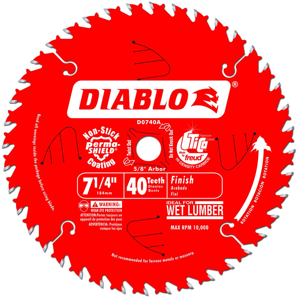 BLADE SAW CRBD 7.25 Inch 40T Circular Saw Blade - Perfect for Woodworking, DIY Projects & Professional Cutting