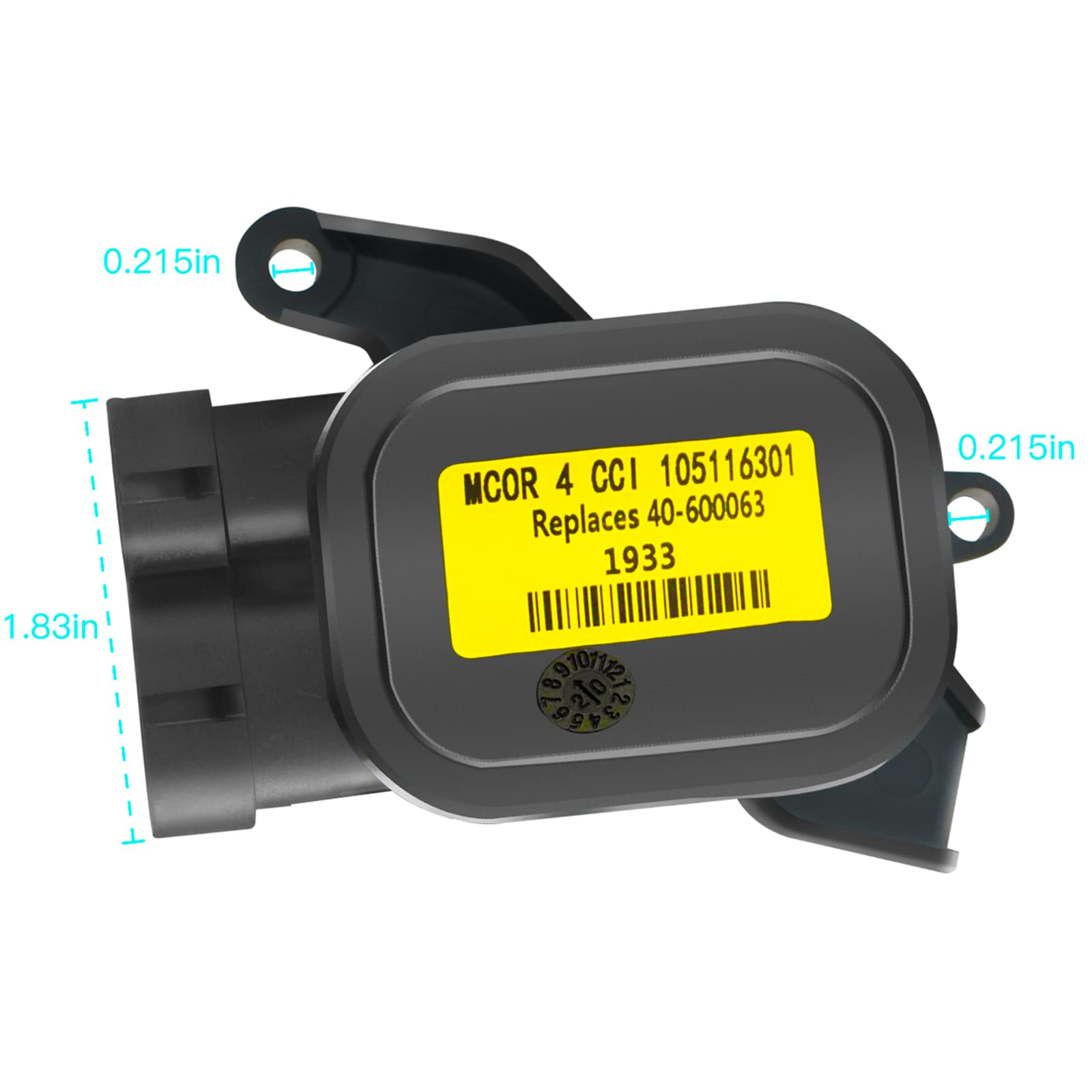 Club Car DS/Carryall & Precedent 2012-Up Golf Cart MCOR 4 Conversion Throttle Potentiometer Accelerator - OEM 105116301 Replacement Part - Perfect for Golf Cart Speed Control and Performance Enhancement