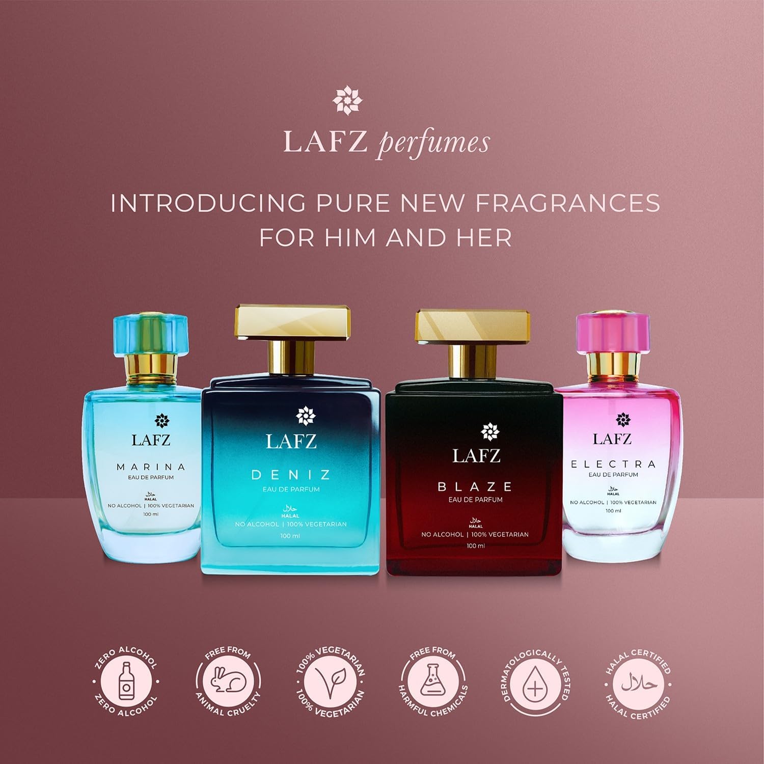 Blaze Eau De Parfum for Women & Men - 100ml Luxury Long Lasting Fragrance - Perfect for Date Night, Special Occasions & Everyday Wear