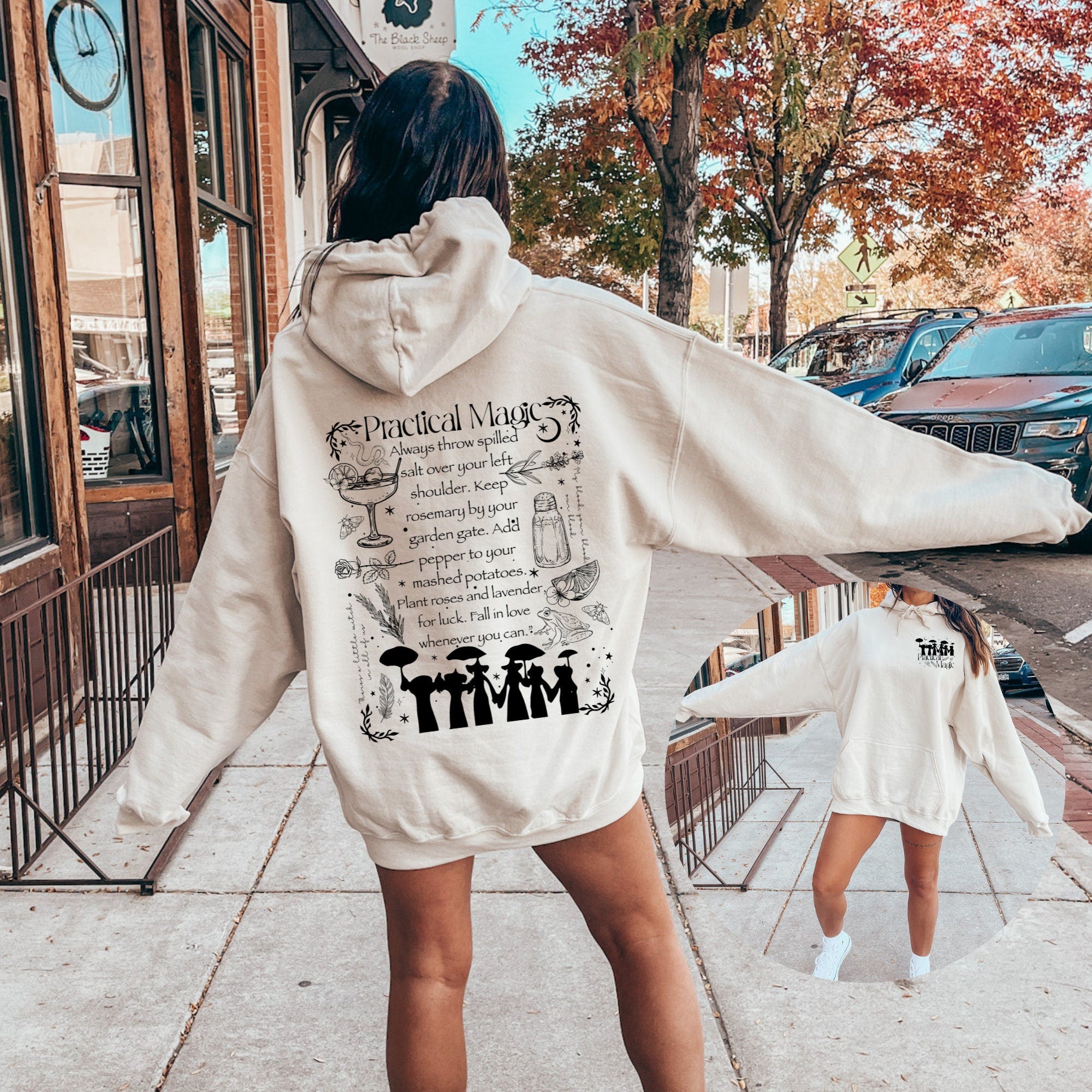 Practical Magic Hoodie - Midnight Margarita Sweatshirt | 90s Witches Shirt & Witchy Apparel | Owen Sisters Movie Merch | Perfect for Halloween Costumes & Witchcore Fashion