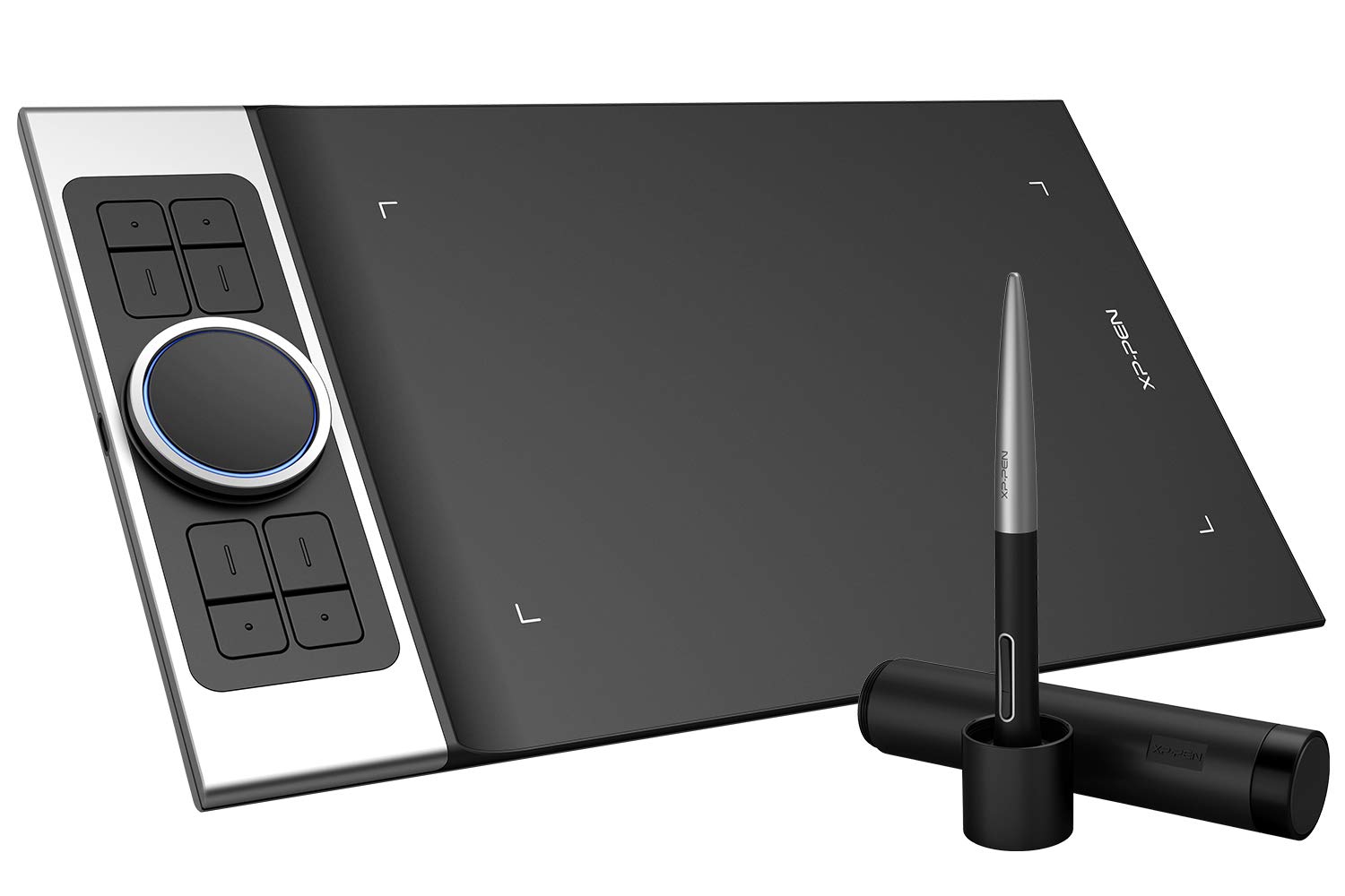 XPPen Deco Pro 9x5 Inch Graphics Drawing Tablet with Dual Wheel, 8192 Pressure Levels Stylus, 8 Shortcut Keys - Compatible with Mac, Windows, Android & Chrome OS - Perfect for Digital Art, Animation & Online Teaching