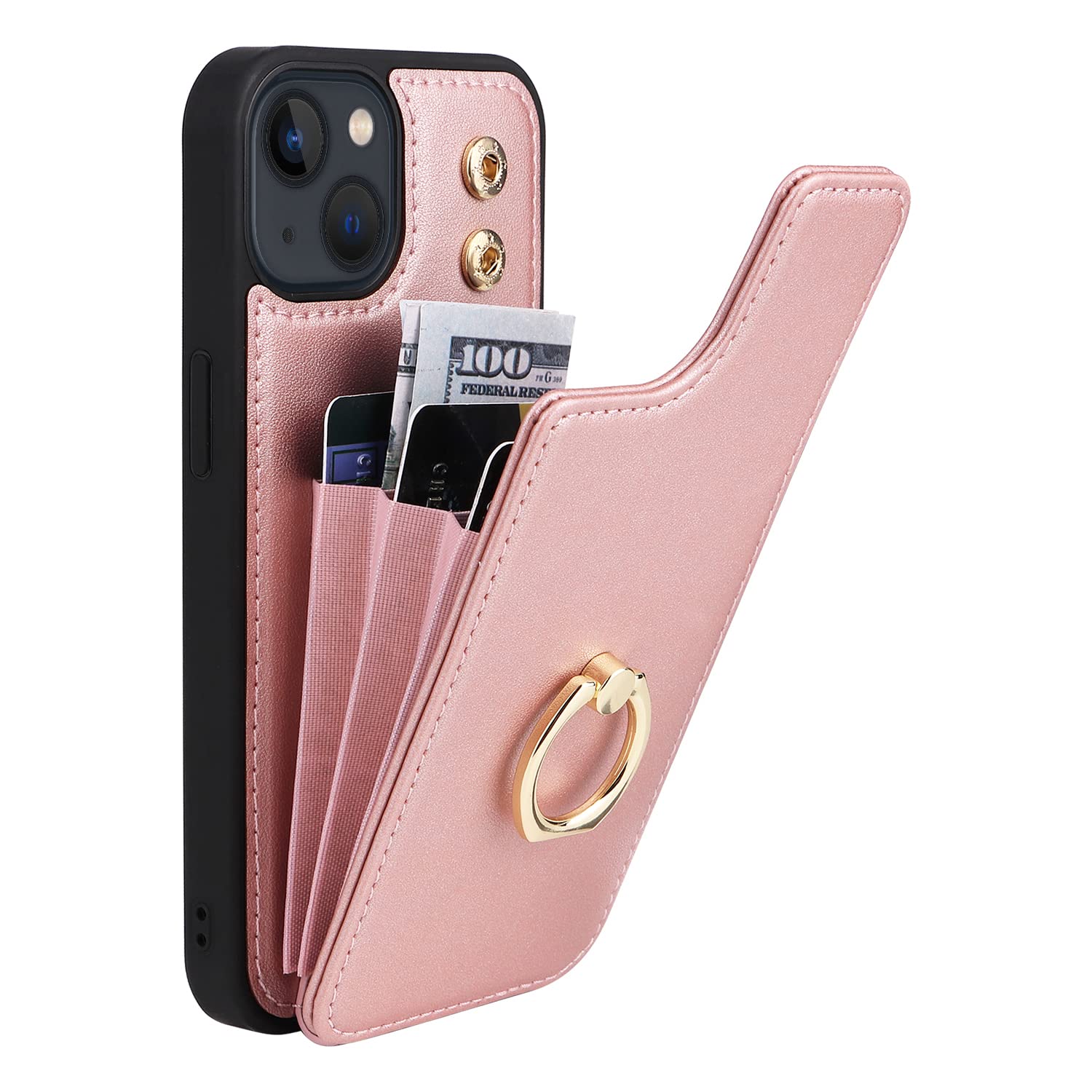 LBYZCASE 360° Rotating Wallet Case for iPhone 13 Pro Max (6.7