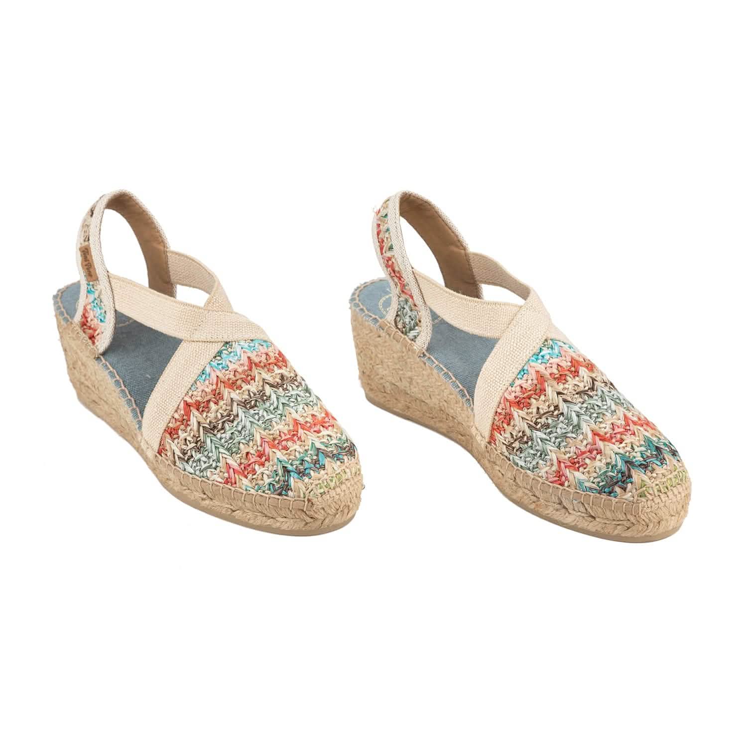 Women's Comfortable Cotton Blend Wedge Espadrille Shoes - Breathable Summer Casual Flats for Beach, Walking & Outdoor Activities