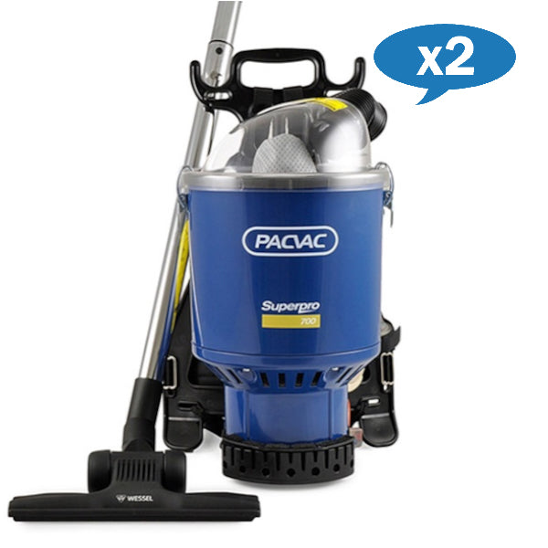 Wholesale Pacvac Superpro Backpack Vacuum Cleaner - Lightweight Commercial Grade for Cleaning Services, Offices & Schools