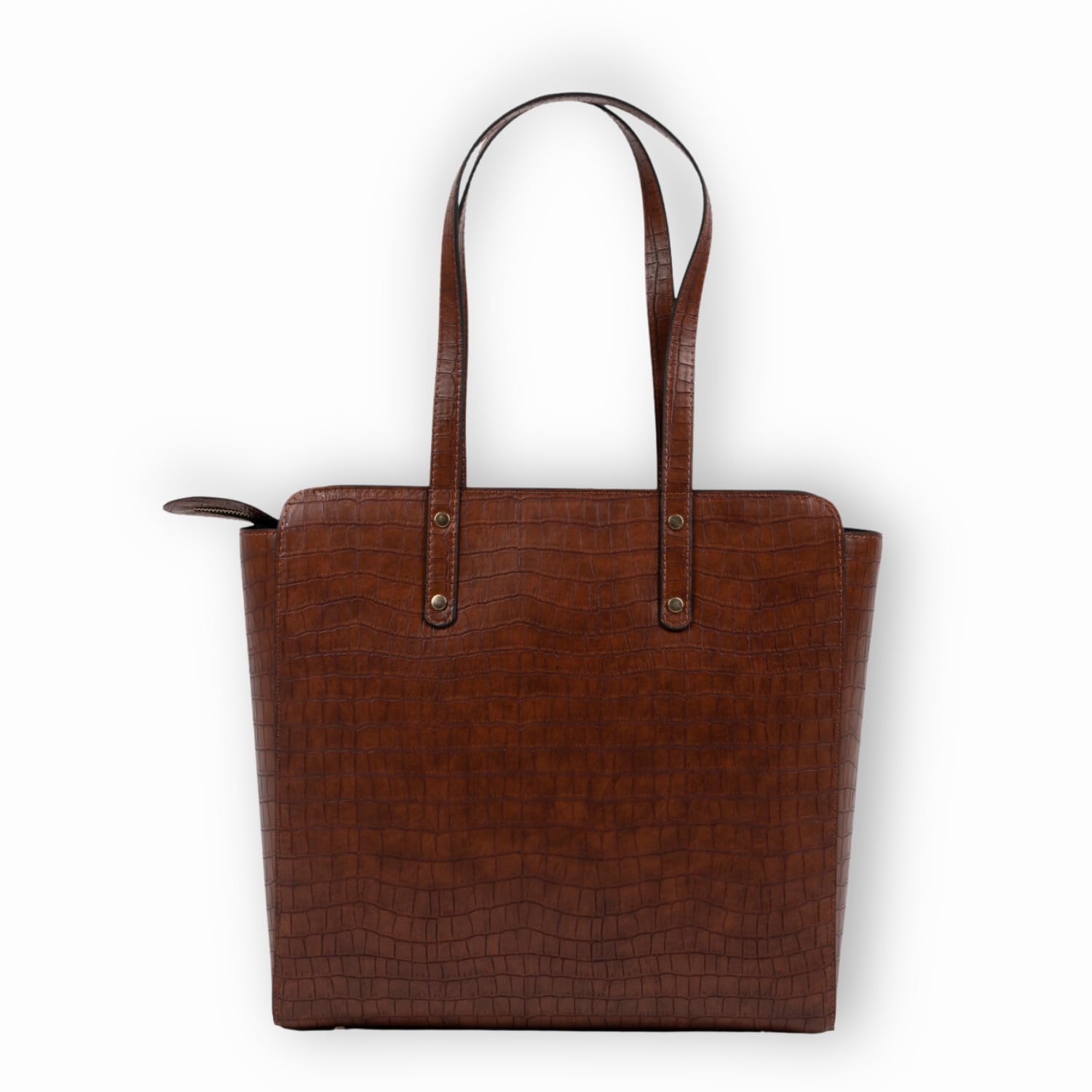 Premium Vegan Leather Tote Bag for Women - Large Stylish Handbag with Zip Closure | Office, College & Travel Essentials | Handcrafted in India | Perfect for Work, School & Weekend Getaways