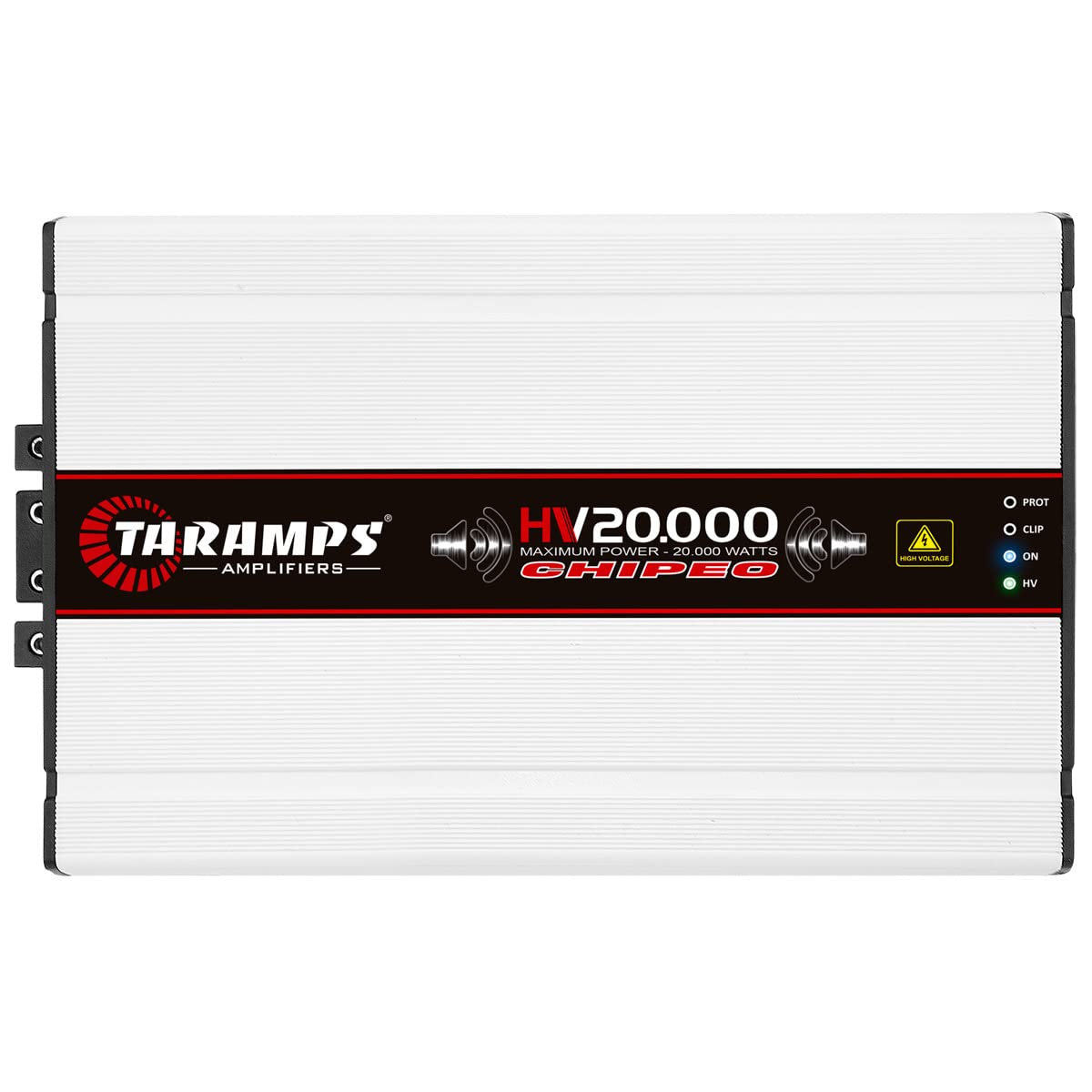 Taramps HV 20000 1-Channel Monoblock Car Amplifier - 20000W RMS Class D Power, 0.5 Ohm Stable, 164VDC Output (13 Batteries Required) - Perfect for Competition Car Audio Systems & High-Performance Vehicle Upgrades