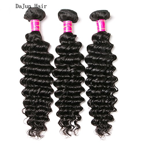 8A Mongolian Virgin Remy Human Hair Bundles 3pcs/lot 300g - Deep Wave Curly Weave Natural Color 26